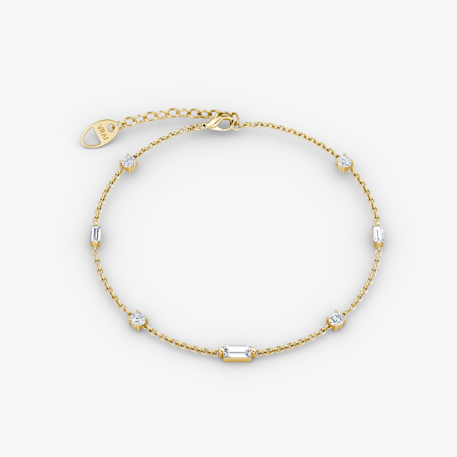 Pulsera Mixed Shape Station  | Yellow Gold