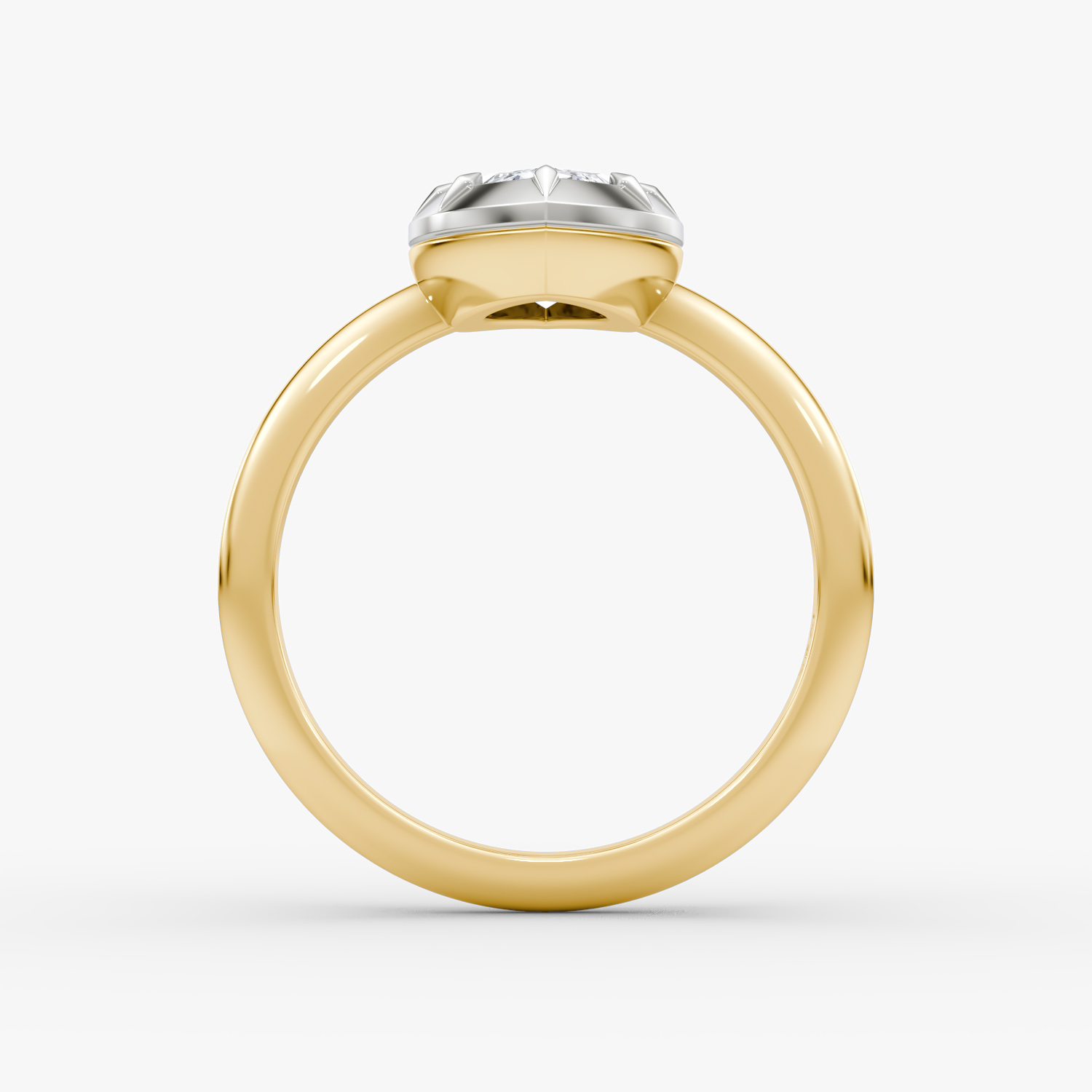 El Georgiano | Marquise | 18k | Oro amarillo y platino | bandAccent: Simple | diamondOrientation: vertical | caratWeight: other