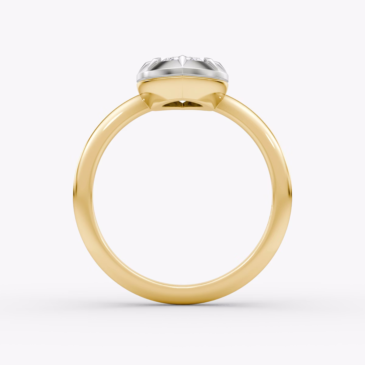 El Georgiano | Marquise | 18k | Oro amarillo y platino | bandAccent: Simple | diamondOrientation: vertical | caratWeight: other
