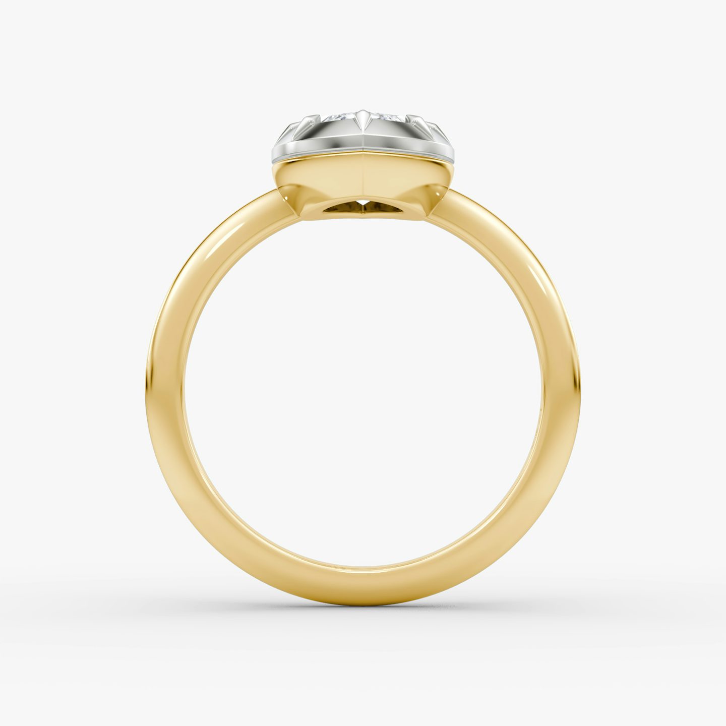 El Georgiano | Marquise | 18k | Oro amarillo y platino | bandAccent: Simple | diamondOrientation: vertical | caratWeight: other