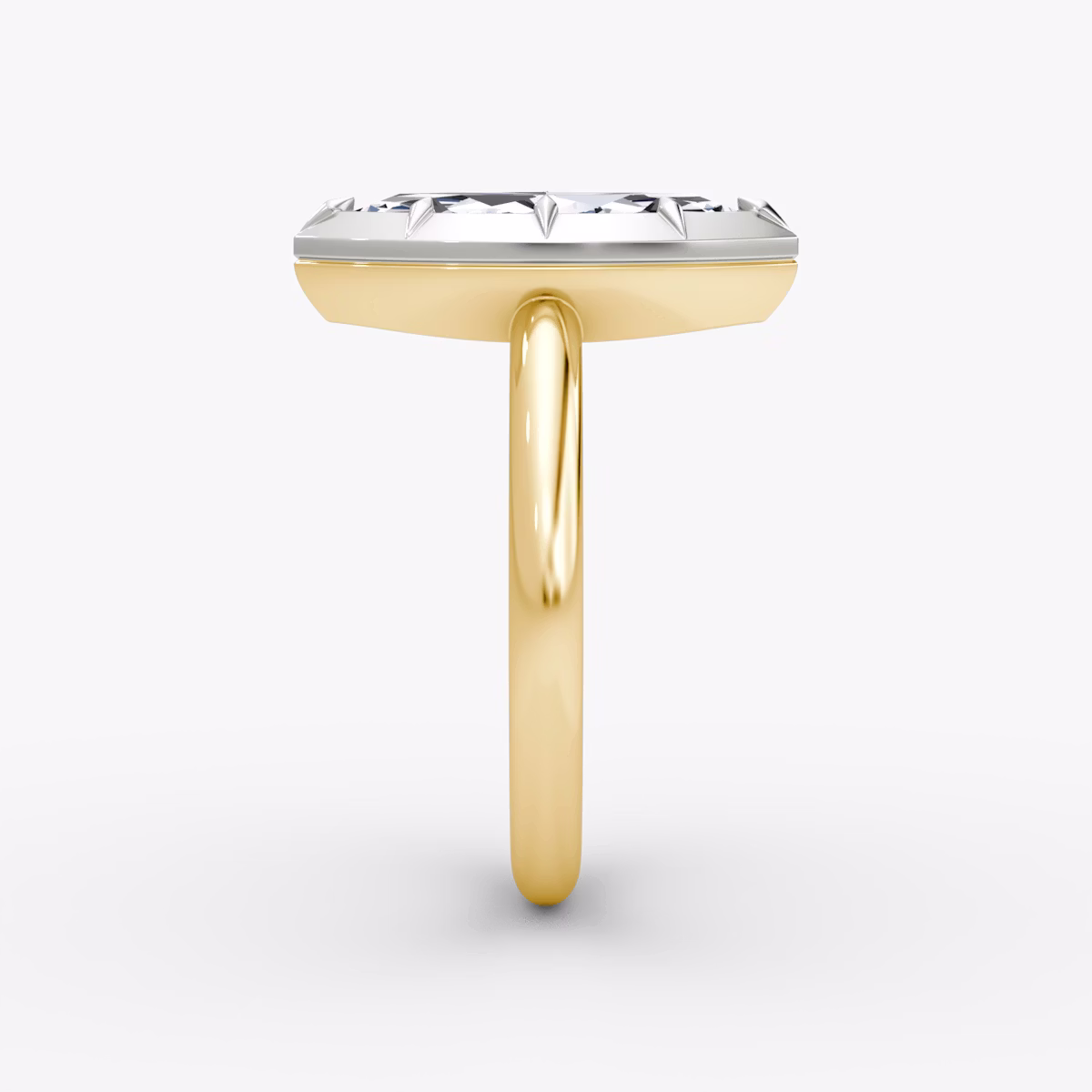 El Georgiano | Marquise | 18k | Oro amarillo y platino | bandAccent: Simple | diamondOrientation: vertical | caratWeight: other