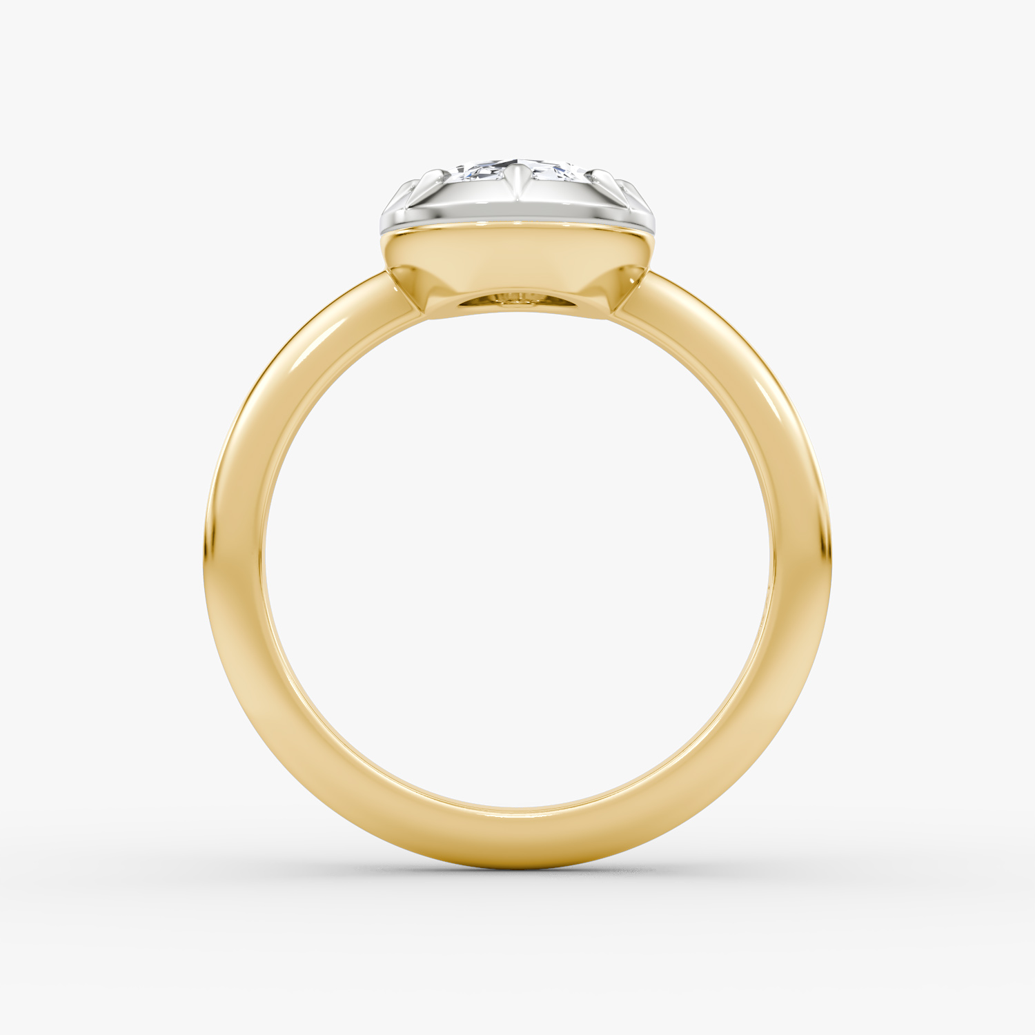 El Georgiano | Oval | 18k | Oro amarillo y platino | bandAccent: Simple | diamondOrientation: vertical | caratWeight: other