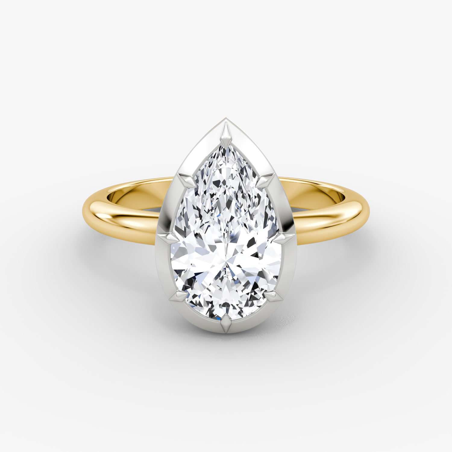 El Georgiano Pera | 18K Yellow Gold and Platinum