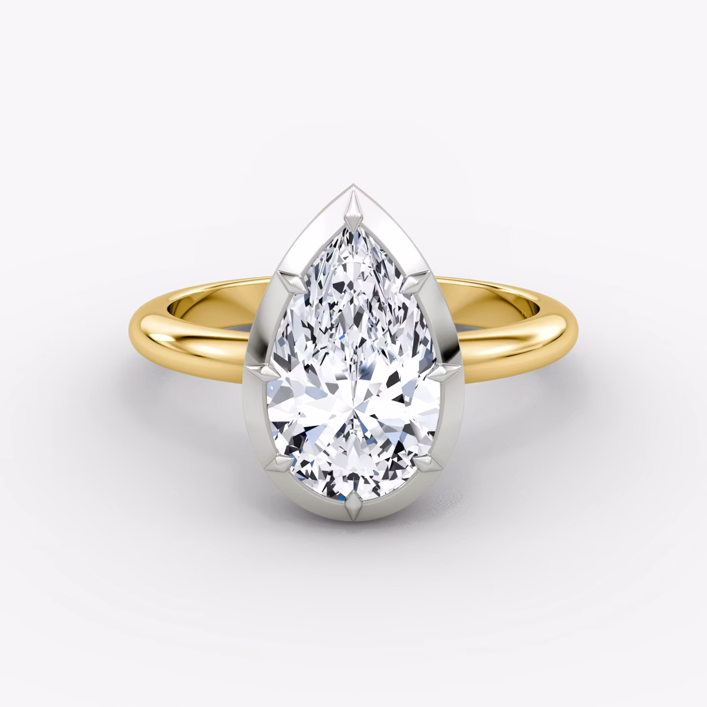 The Georgian Pear | 18K Yellow Gold and Platinum
