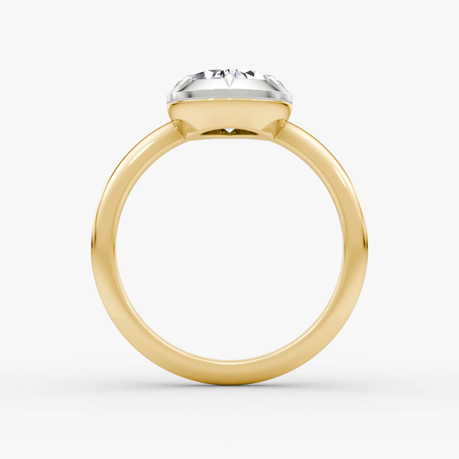 El Georgiano | Pera | 18k | Oro amarillo y platino | bandAccent: Simple | diamondOrientation: vertical | caratWeight: other
