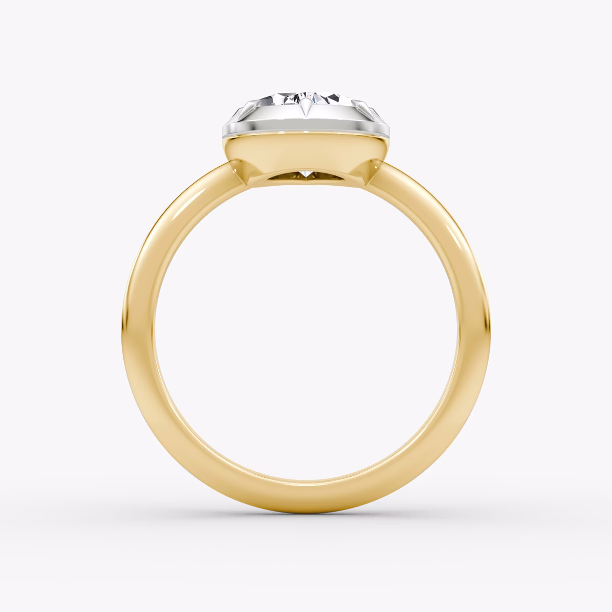 El Georgiano | Pera | 18k | Oro amarillo y platino | bandAccent: Simple | diamondOrientation: vertical | caratWeight: other