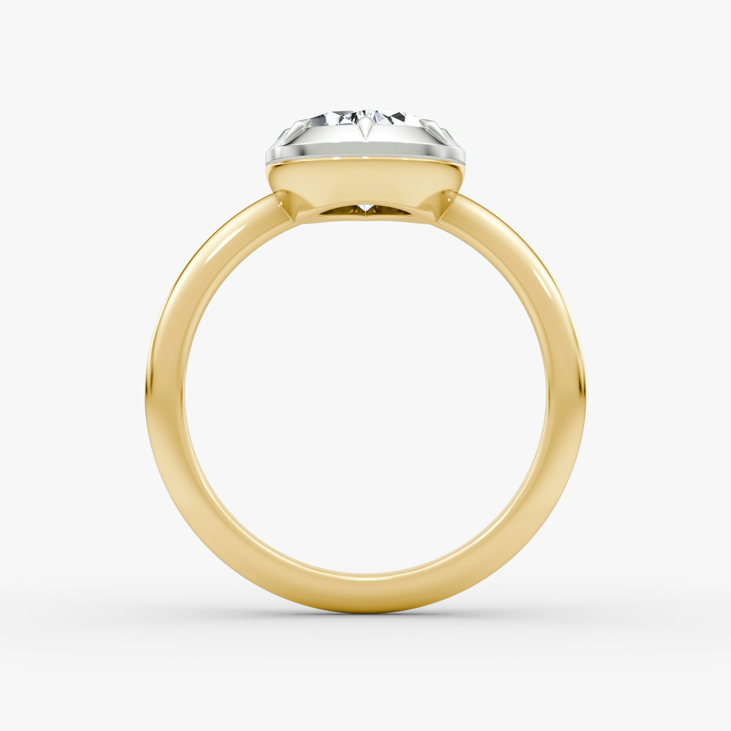 El Georgiano | Pera | 18k | Oro amarillo y platino | bandAccent: Simple | diamondOrientation: vertical | caratWeight: other