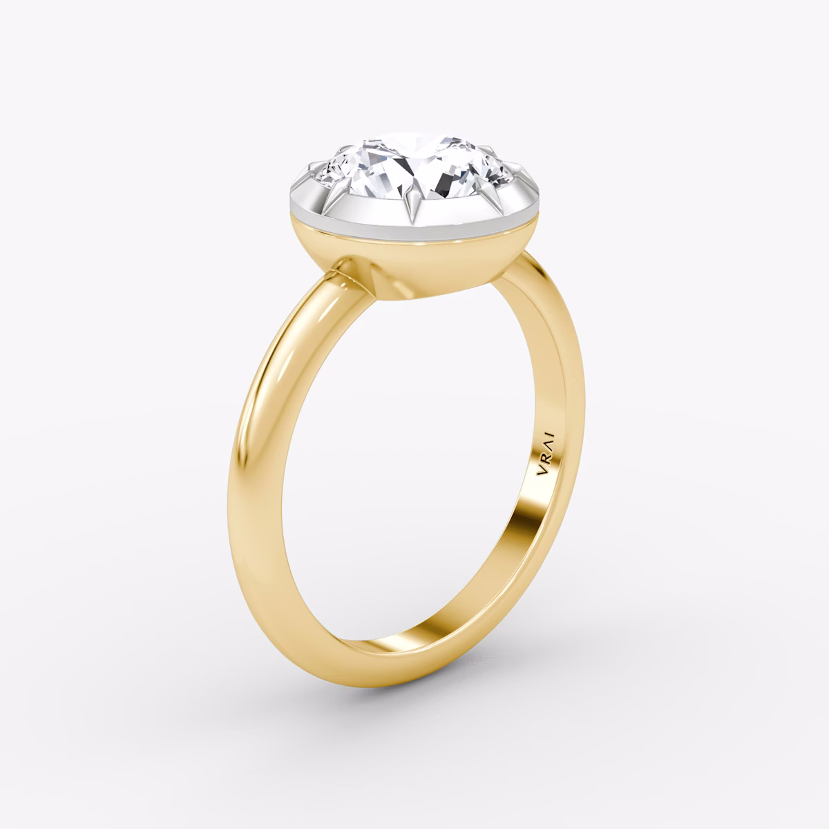 El Georgiano | Brillante | 18k | Oro amarillo y platino | bandAccent: Simple | caratWeight: other | diamondOrientation: vertical