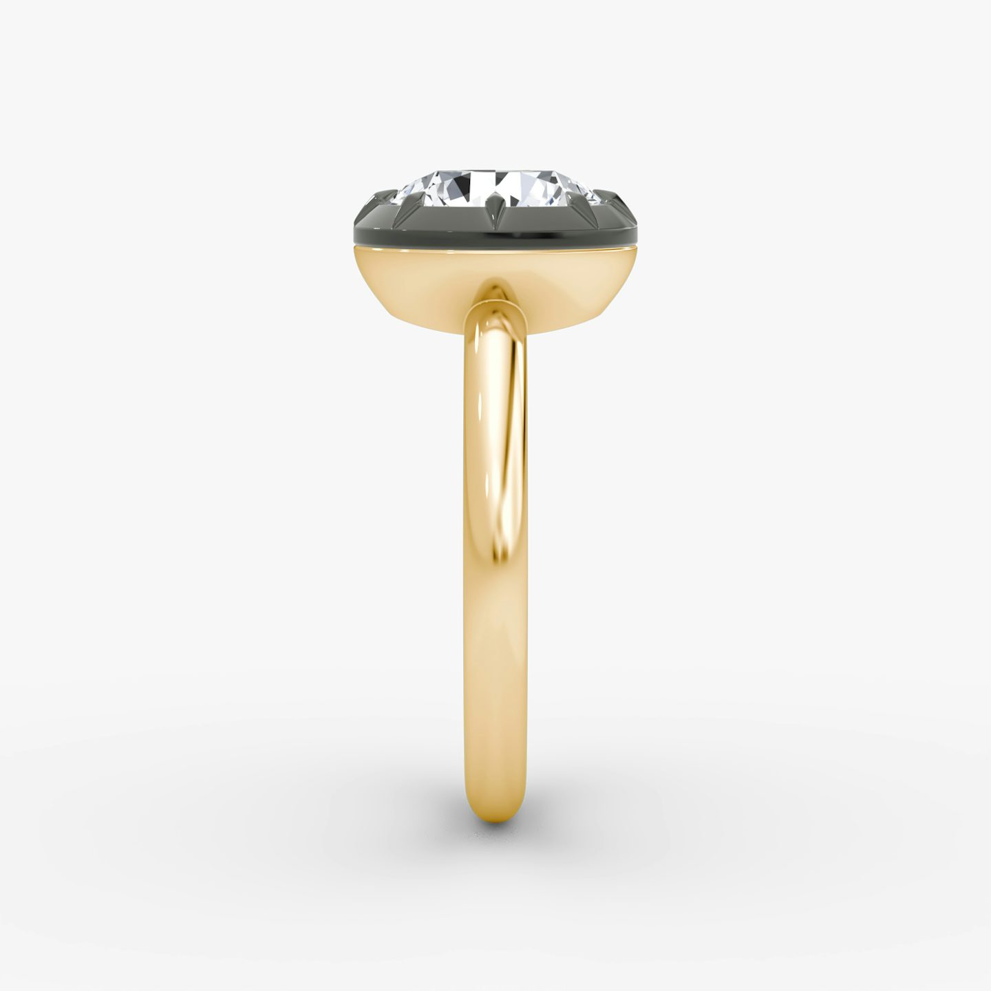 El Georgiano | Brillante | 18k | Oro amarillo y rodio negro | bandAccent: Simple | caratWeight: other | diamondOrientation: vertical