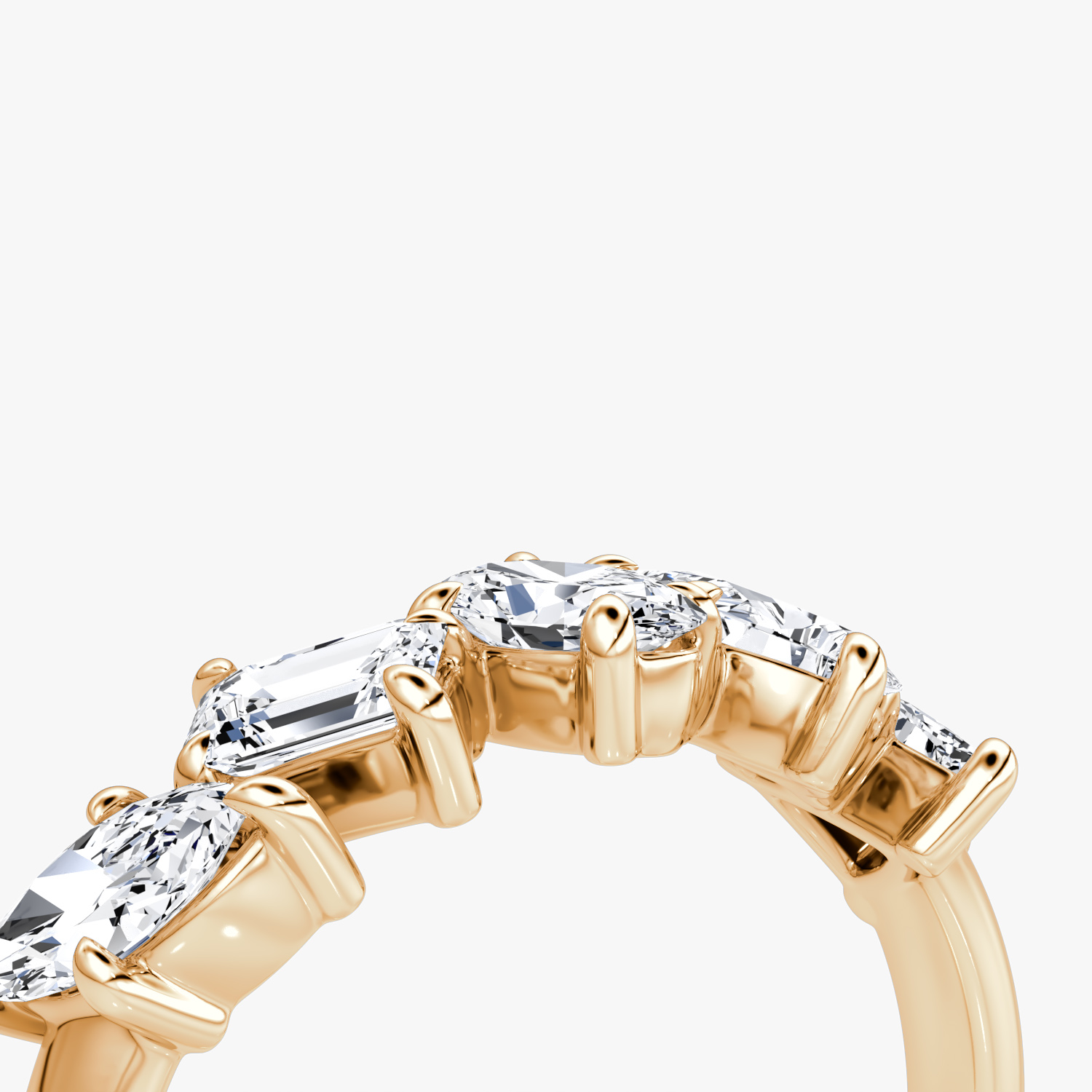 Anillo Shooting Star | 14k | Oro rosa | eternityStyle: half