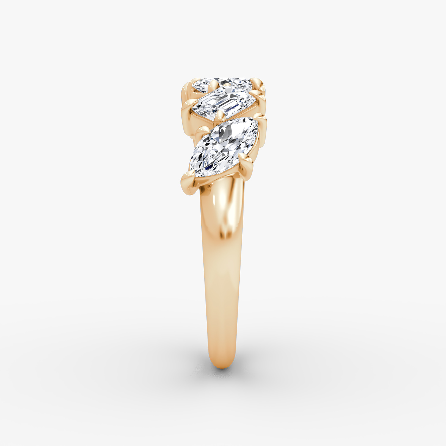 Anillo Shooting Star | 14k | Oro rosa | eternityStyle: half