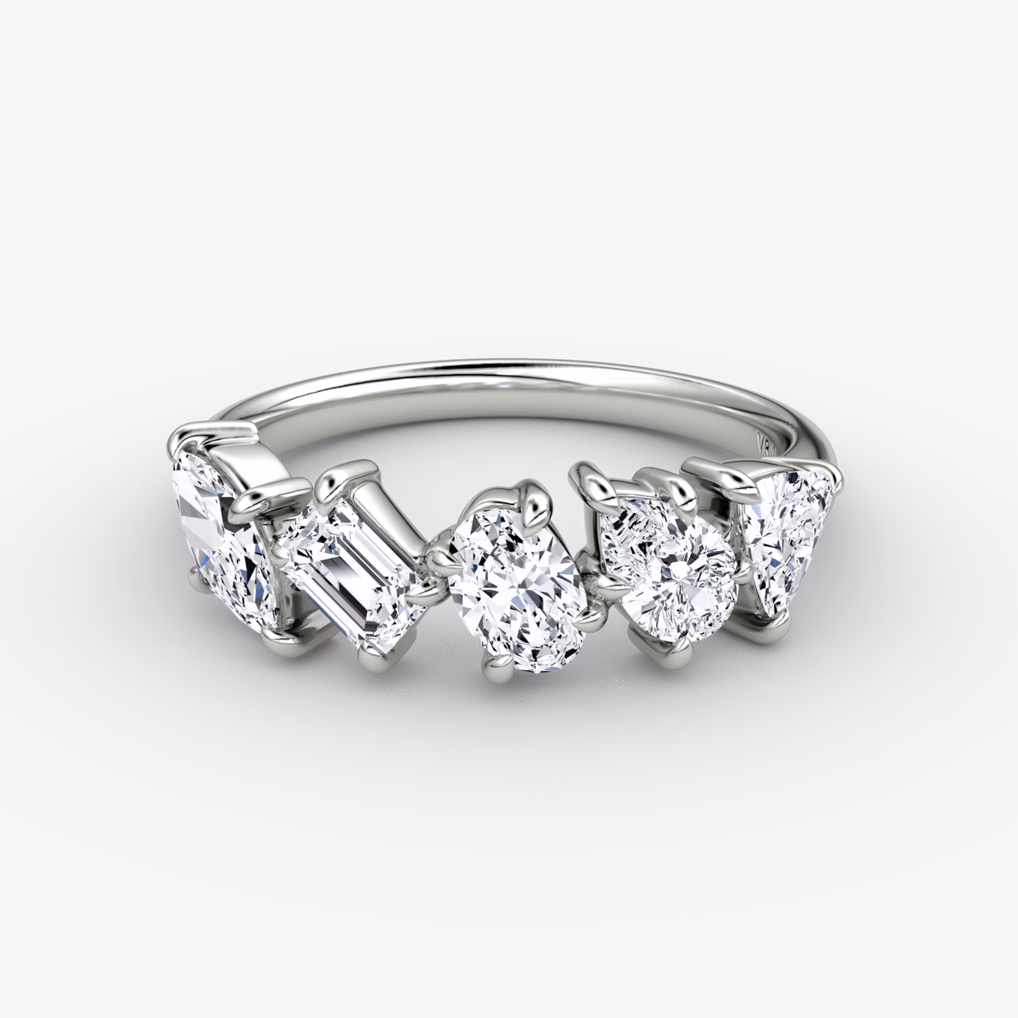 Shooting Star Ring | 18k | White Gold | eternityStyle: half