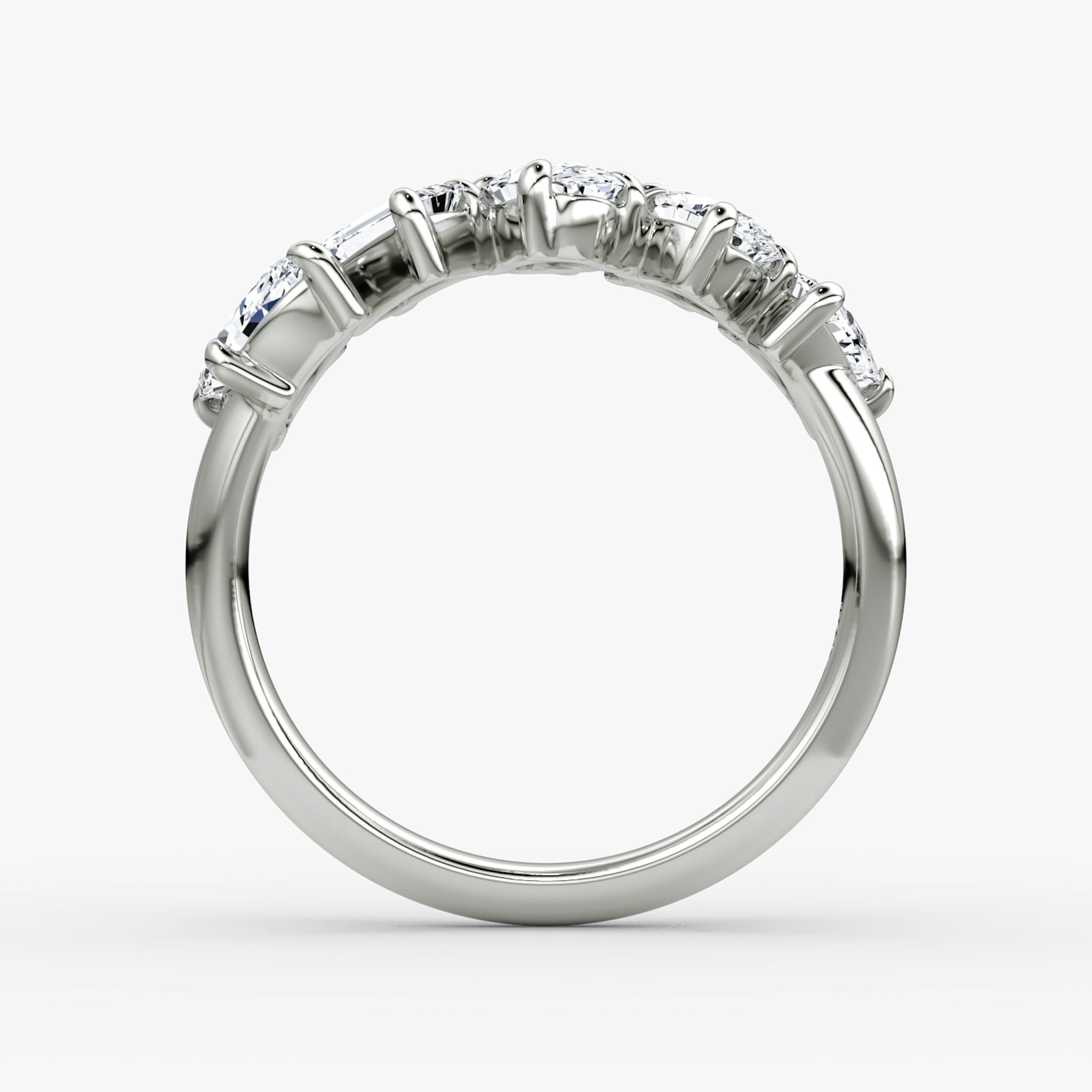 Shooting Star Ring | 18k | White Gold | eternityStyle: half
