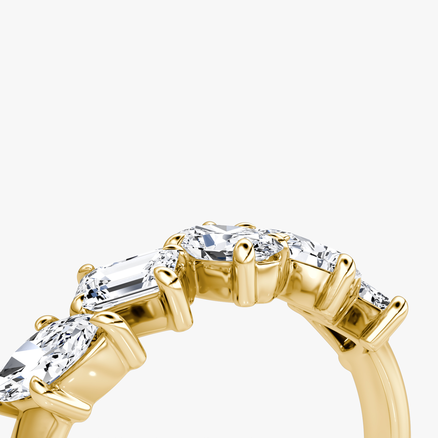 Anillo Shooting Star | 18k | Oro amarillo | eternityStyle: half