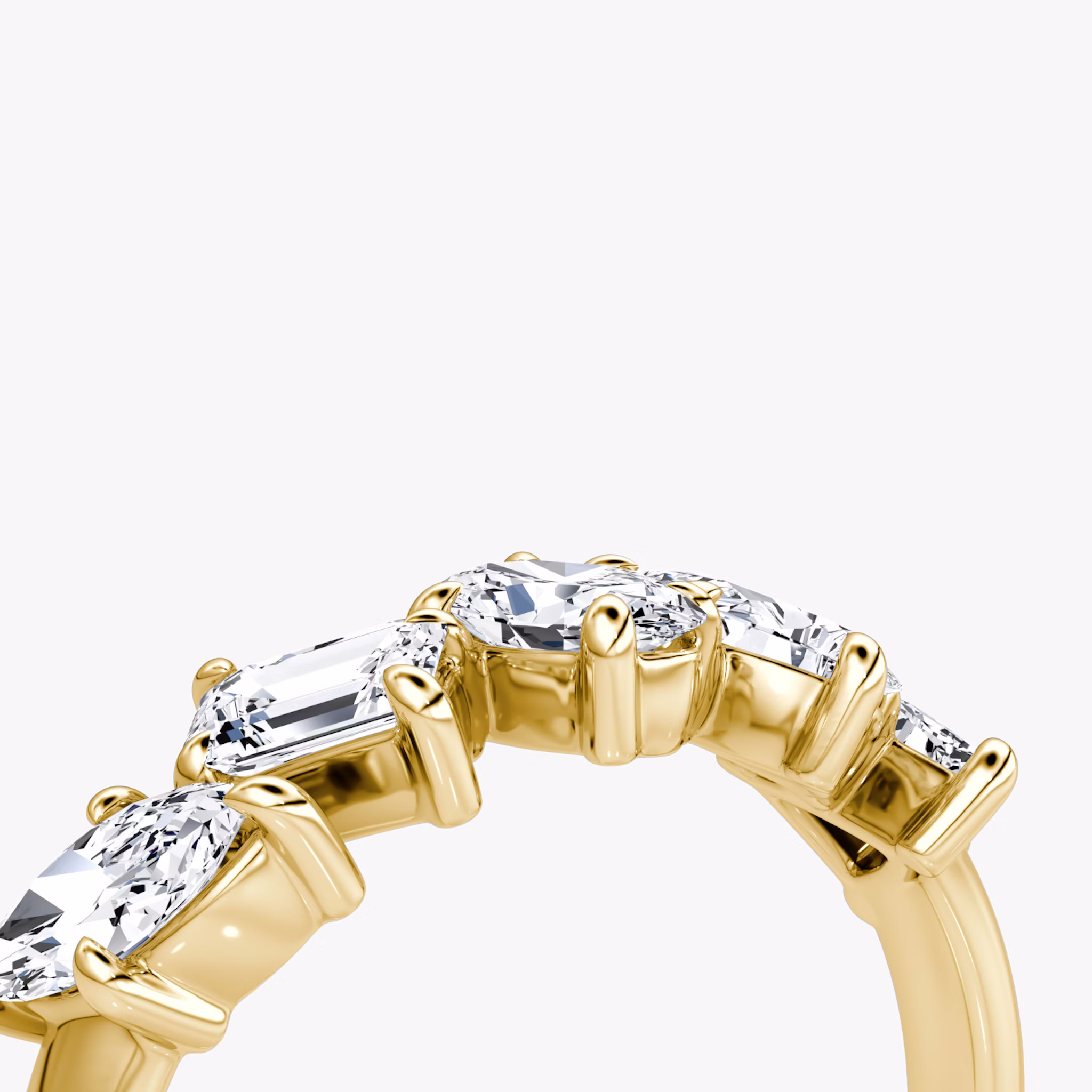 Shooting Star Ring | 18k | Yellow Gold | eternityStyle: half