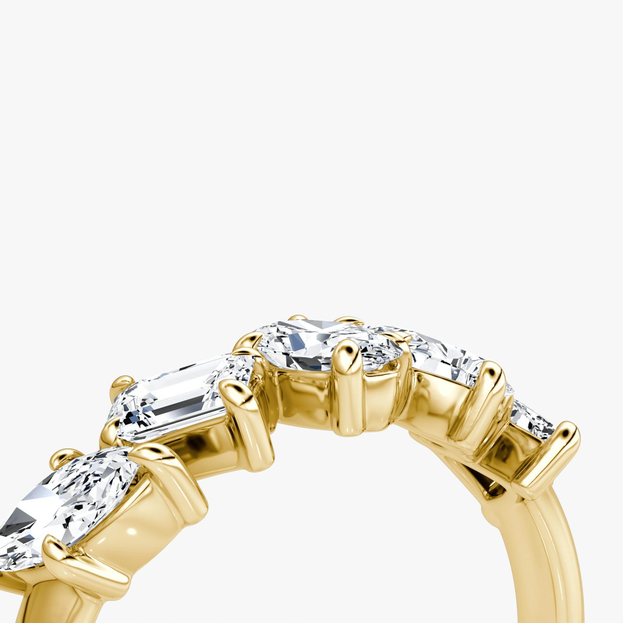 Shooting Star Ring | 18k | Yellow Gold | eternityStyle: half