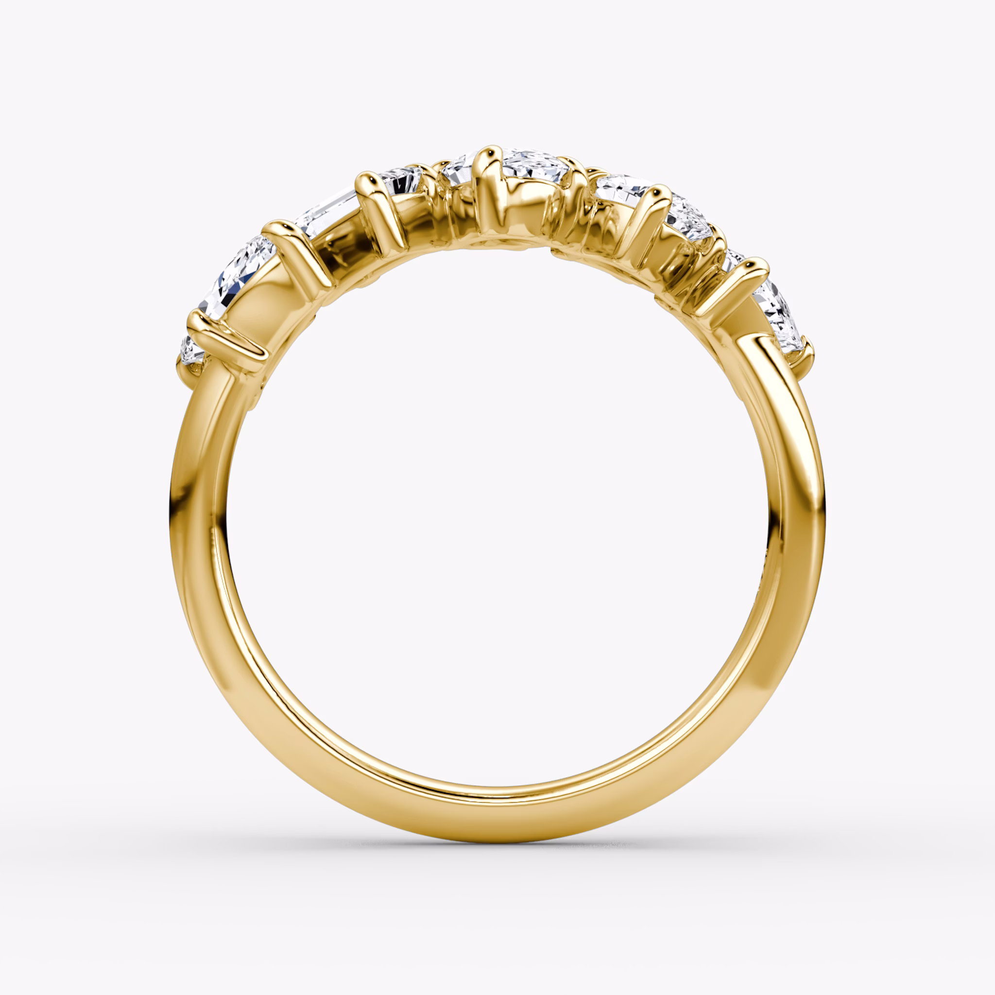Shooting Star Ring | 18k | Yellow Gold | eternityStyle: half