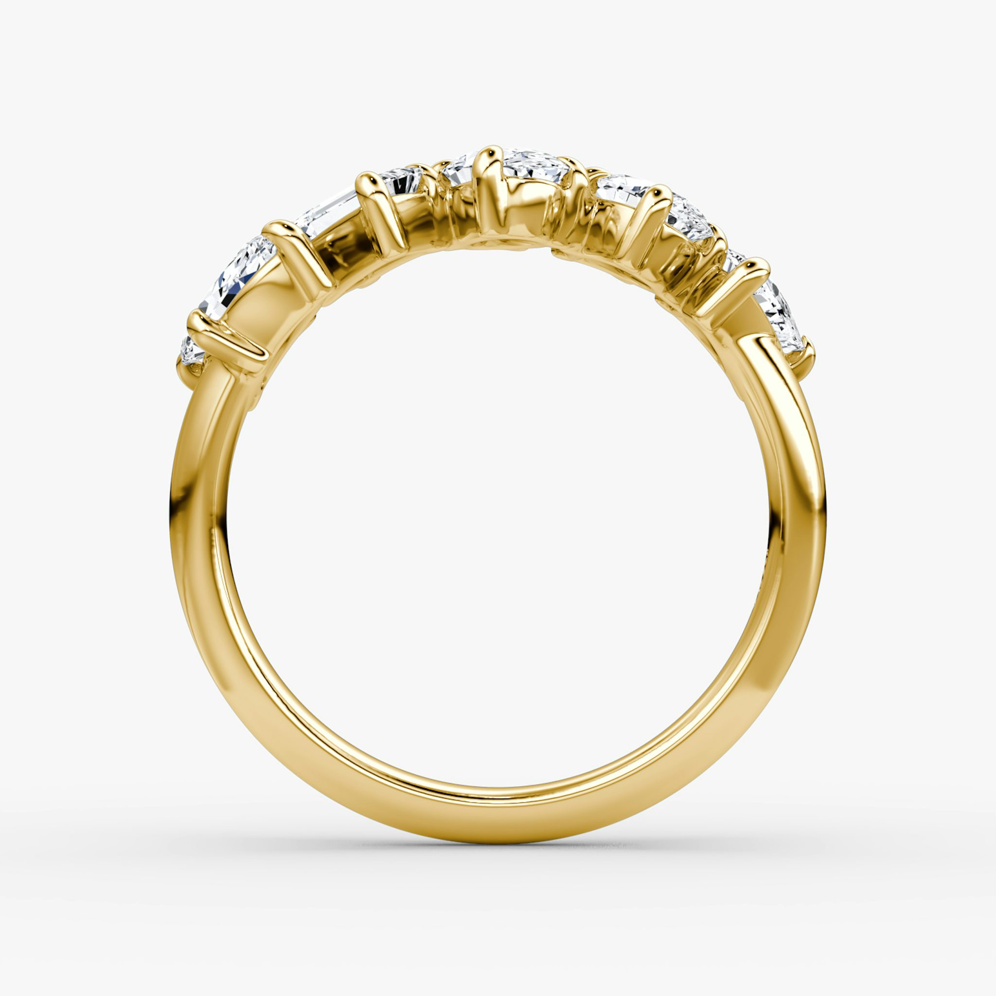 Shooting Star Ring | 18k | Yellow Gold | eternityStyle: half