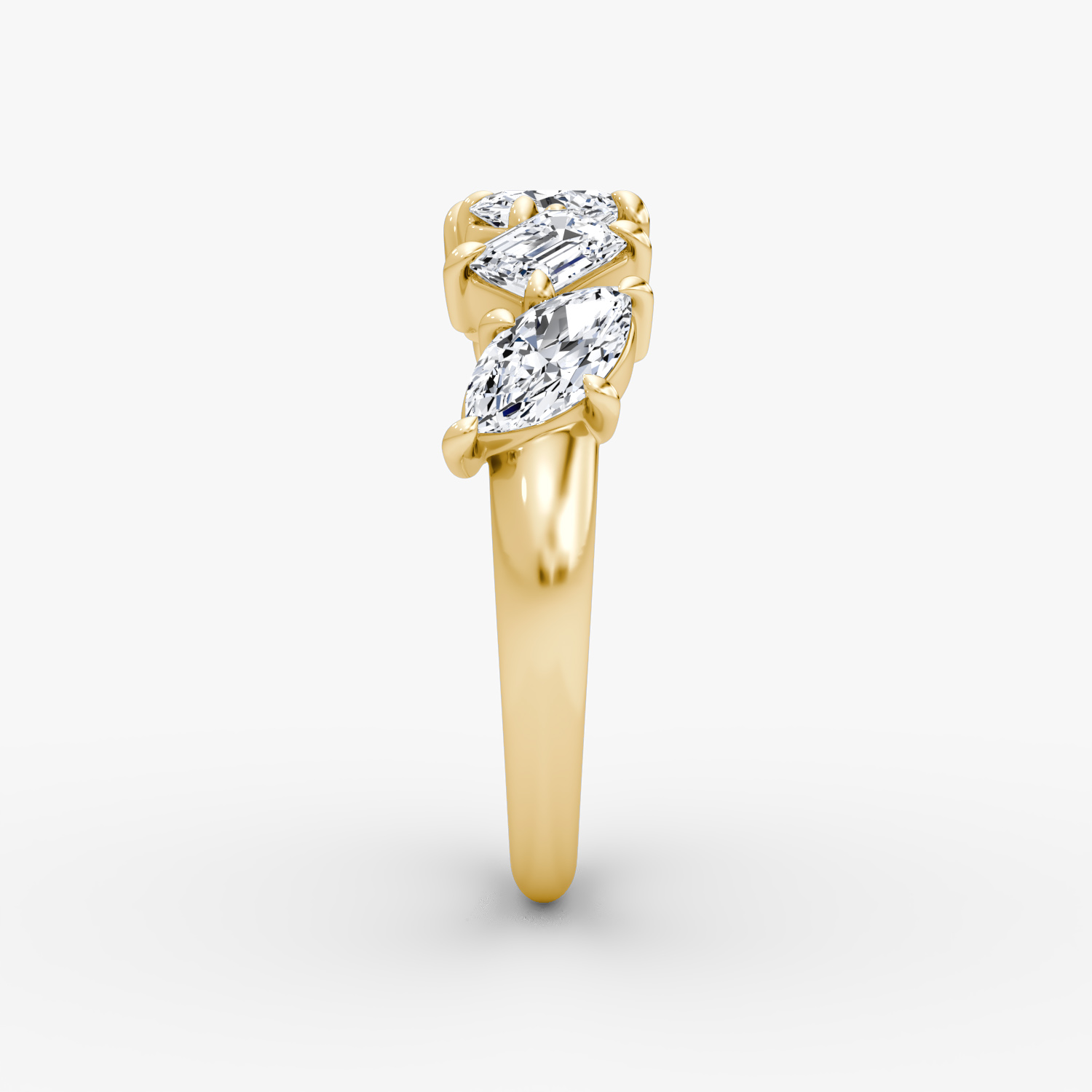 Anillo Shooting Star | 18k | Oro amarillo | eternityStyle: half
