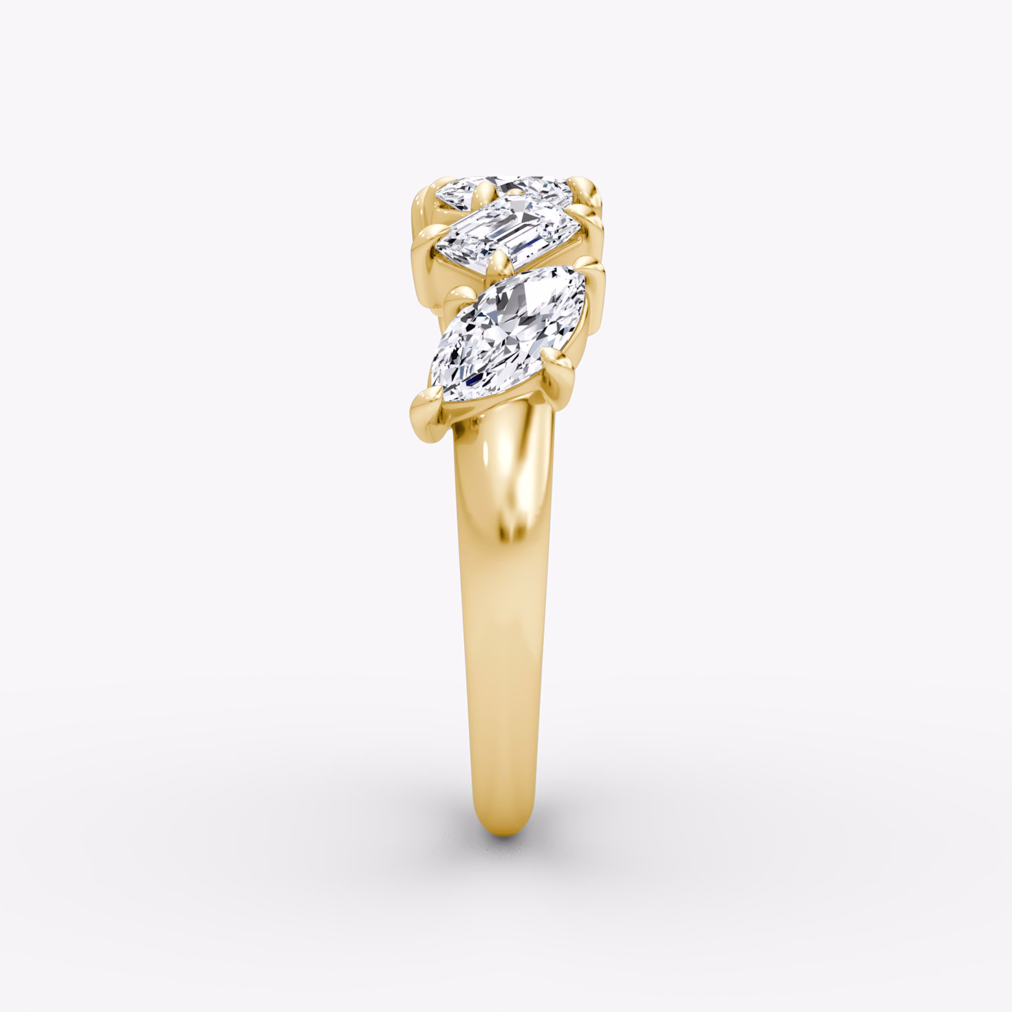 Shooting Star Ring | 18k | Yellow Gold | eternityStyle: half