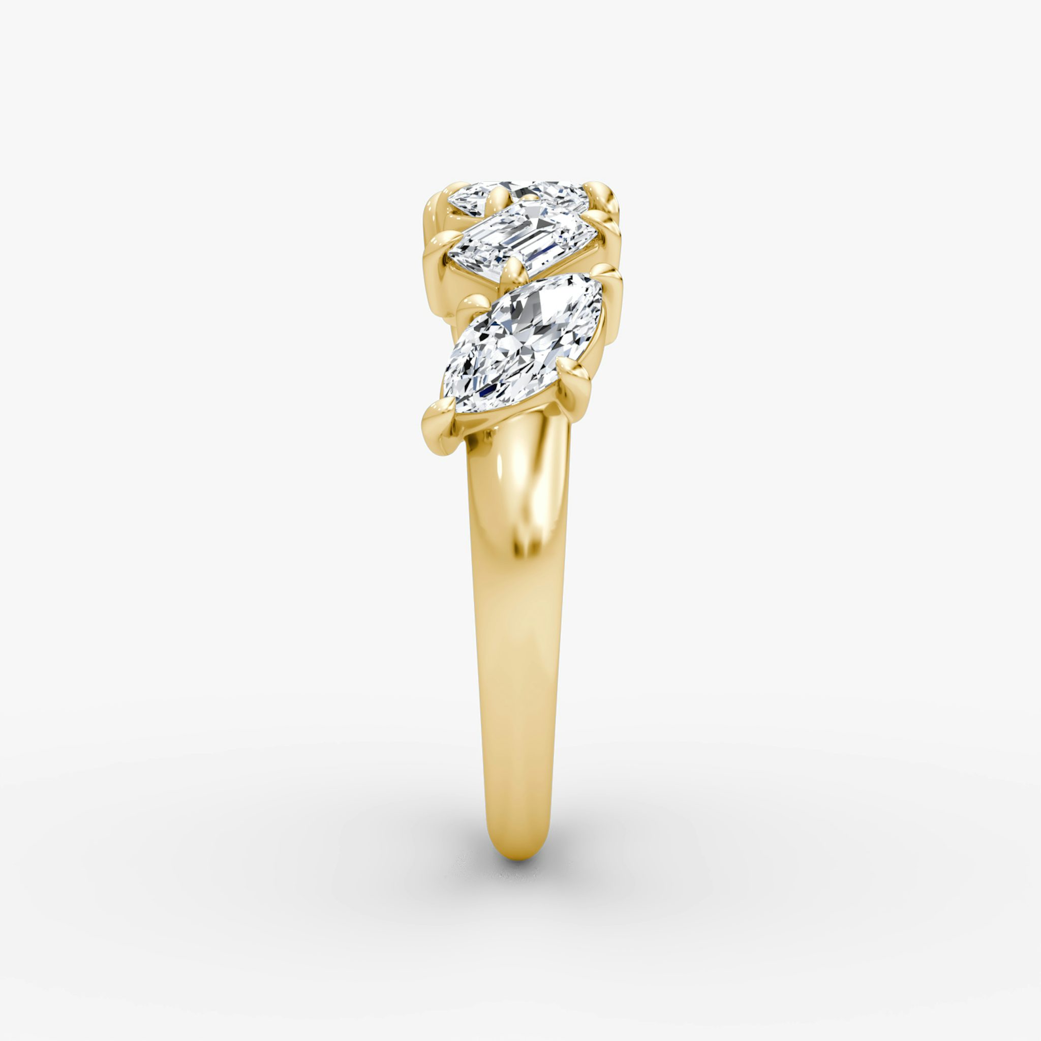 Shooting Star Ring | 18k | Yellow Gold | eternityStyle: half