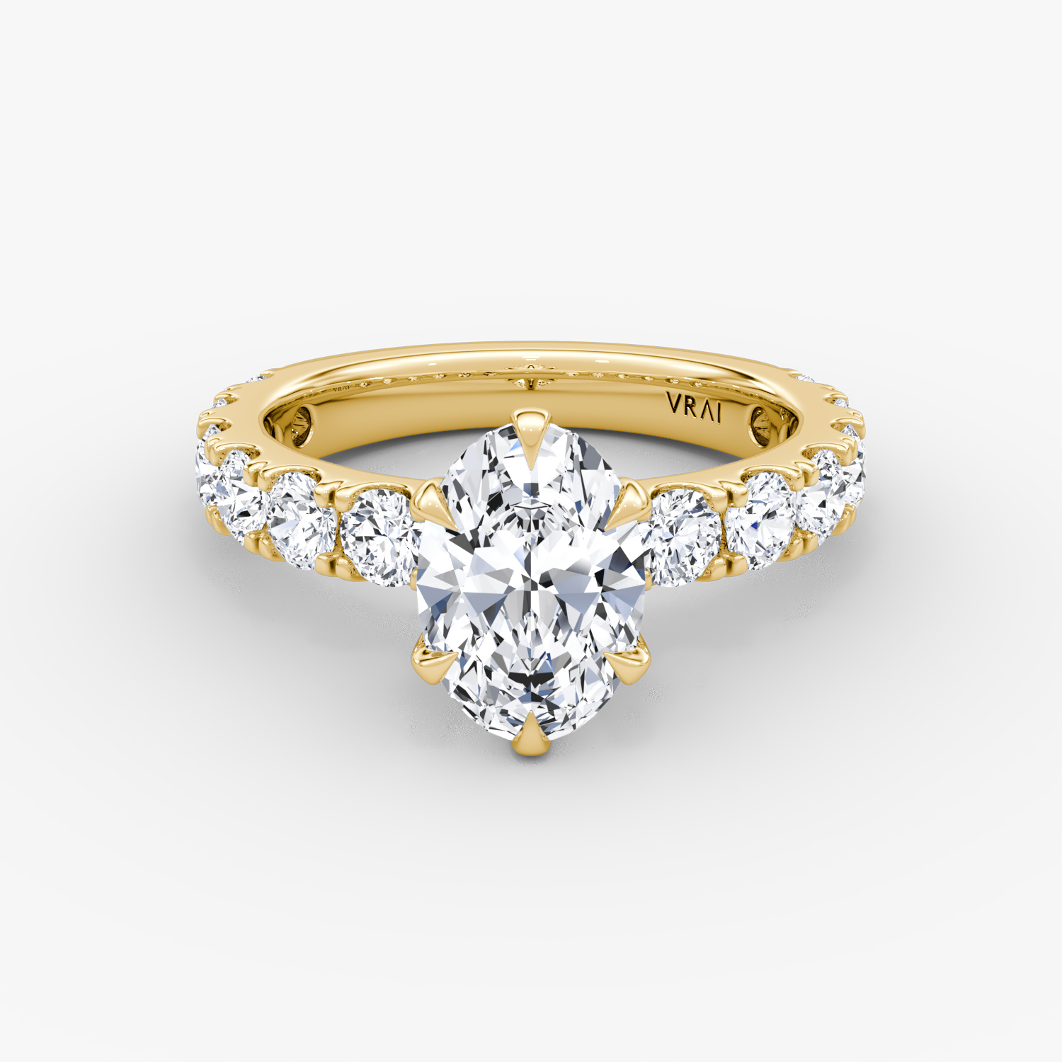 The Amour Eternity Oval | Yellow Gold