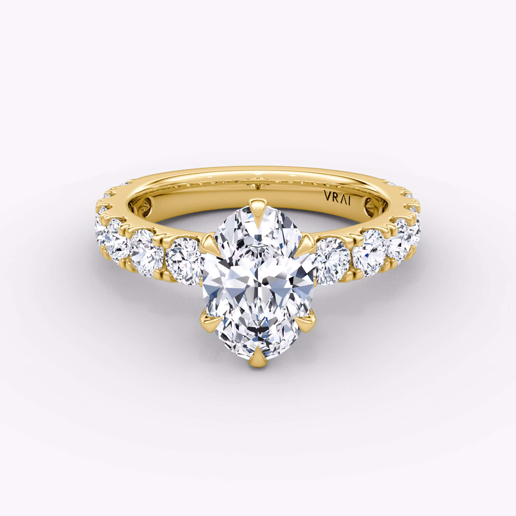 The Amour Eternity Oval | Yellow Gold