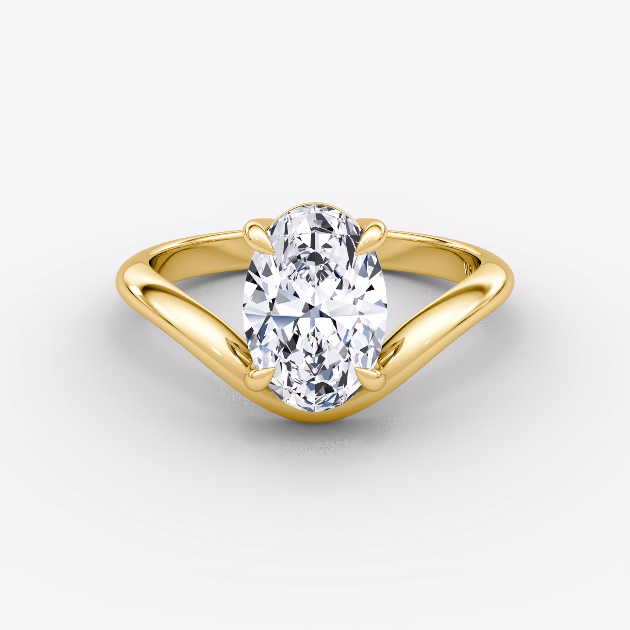 Curve Oval | Yellow Gold