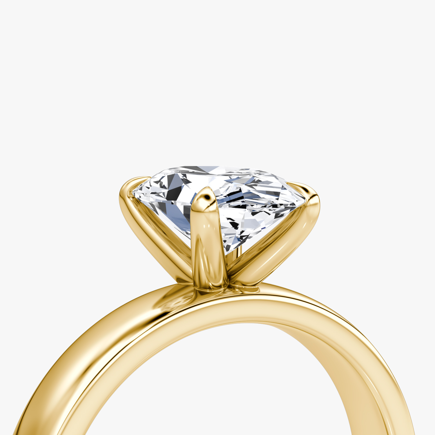 Cigar Band Solitaire | Oval | 18k | Yellow Gold | bandWidth: 4mm | diamondOrientation: vertical | caratWeight: other