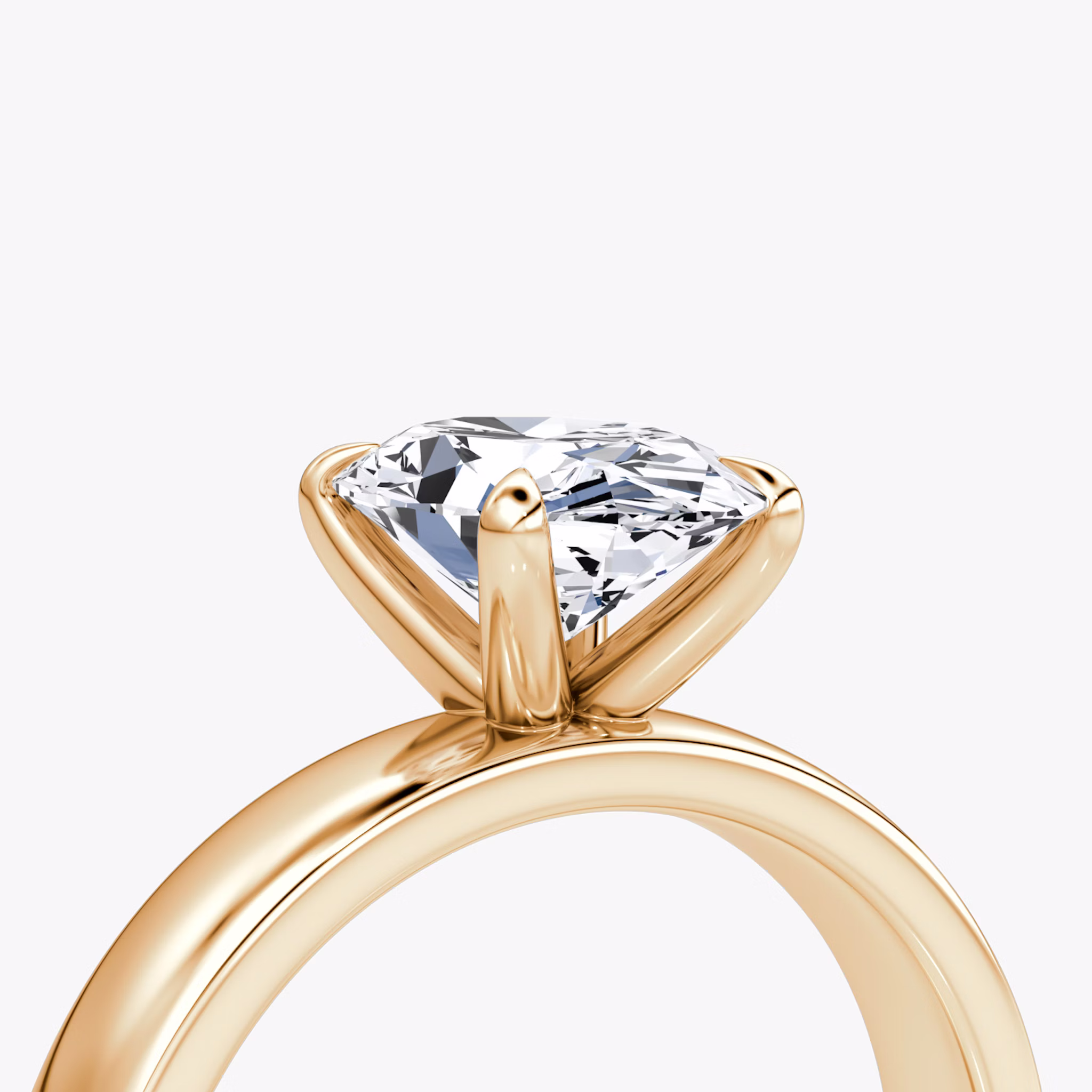 Cigar Band Solitaire | Oval | 14k | Rose Gold | bandWidth: 4mm | diamondOrientation: vertical | caratWeight: other