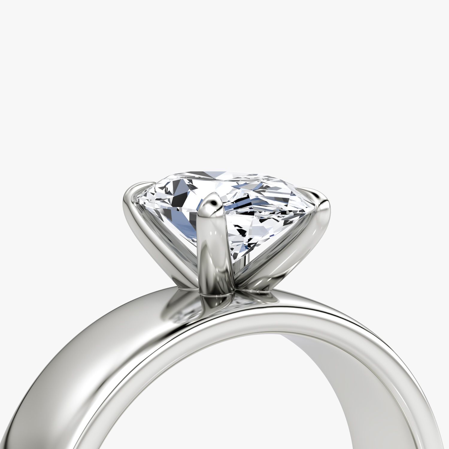 Cigar Band Solitaire | Oval | Platinum | bandWidth: 6mm | diamondOrientation: vertical | caratWeight: other