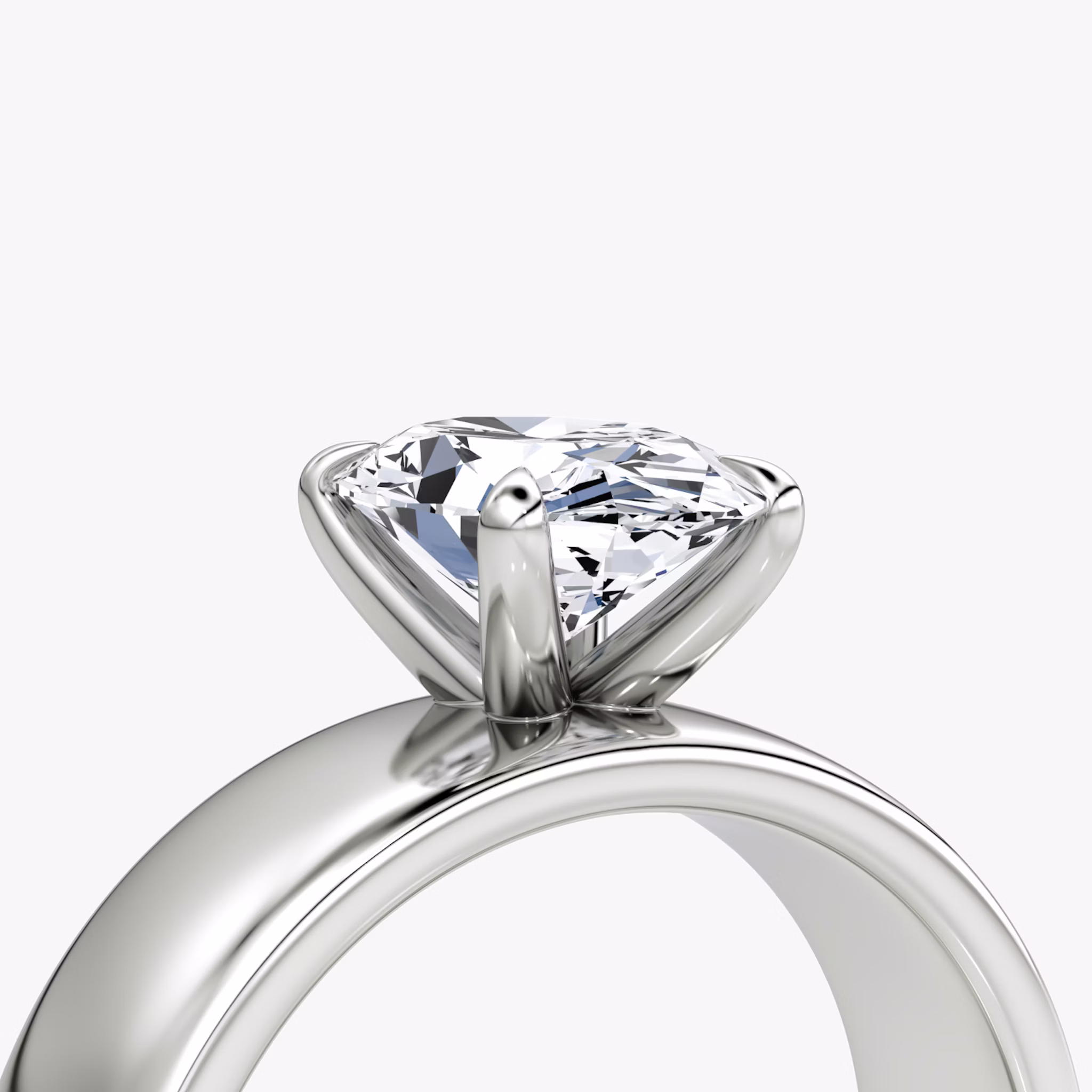 Cigar Band Solitaire | Oval | Platinum | bandWidth: 6mm | diamondOrientation: vertical | caratWeight: other