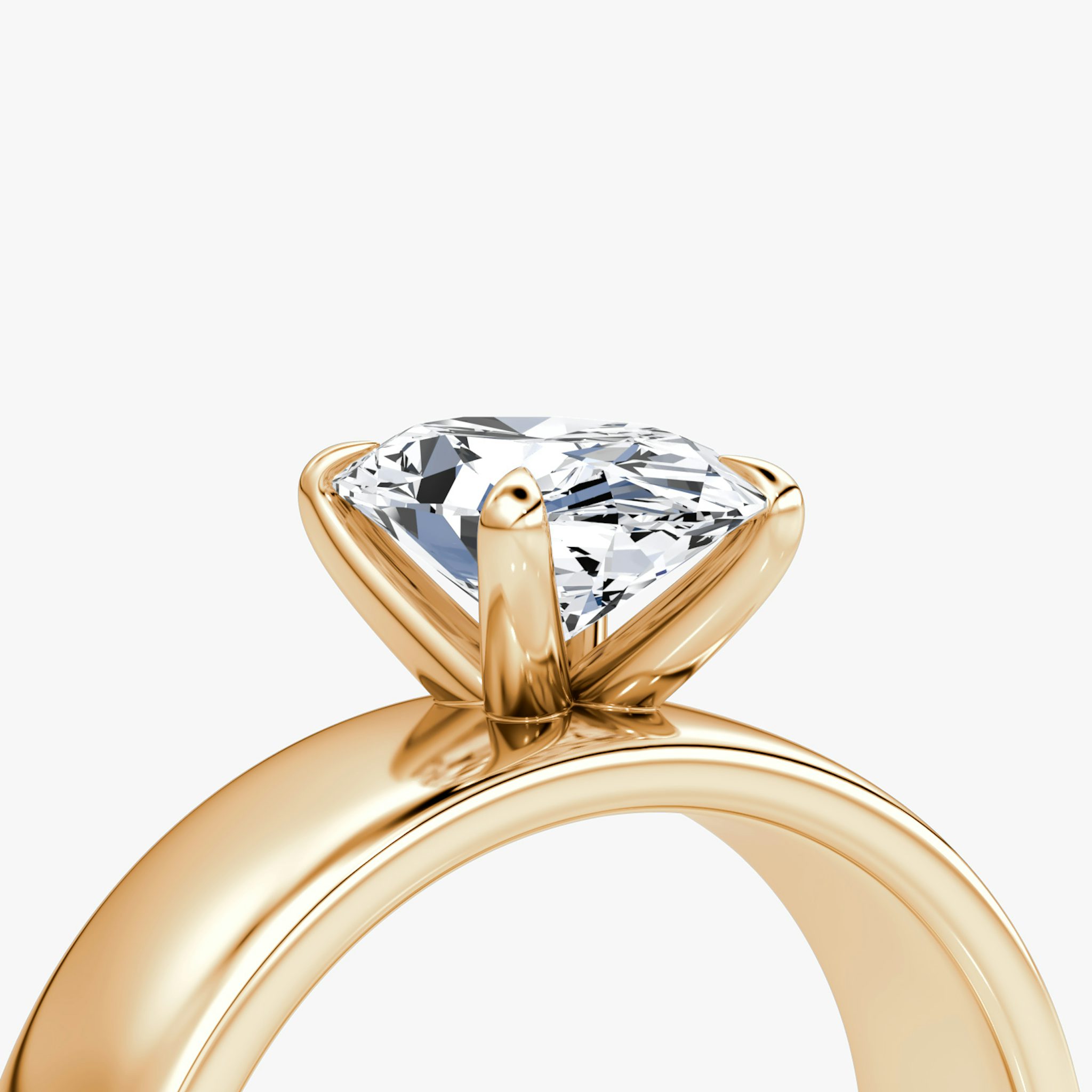 Cigar Band Solitaire | Oval | 14k | Rose Gold | bandWidth: 6mm | diamondOrientation: vertical | caratWeight: other