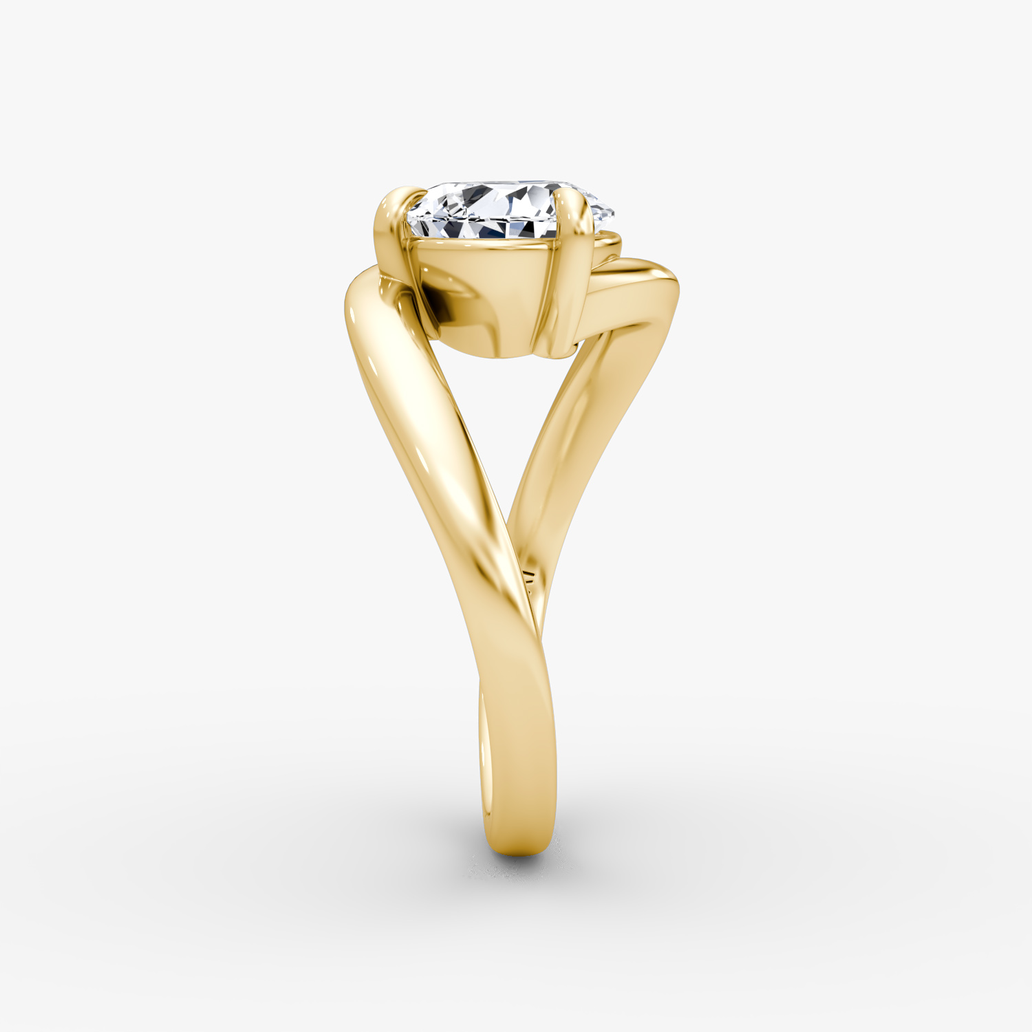 Wrapped Solitairo | Pera | 18k | Oro amarillo | bandAccent: Simple | diamondOrientation: vertical | caratWeight: other