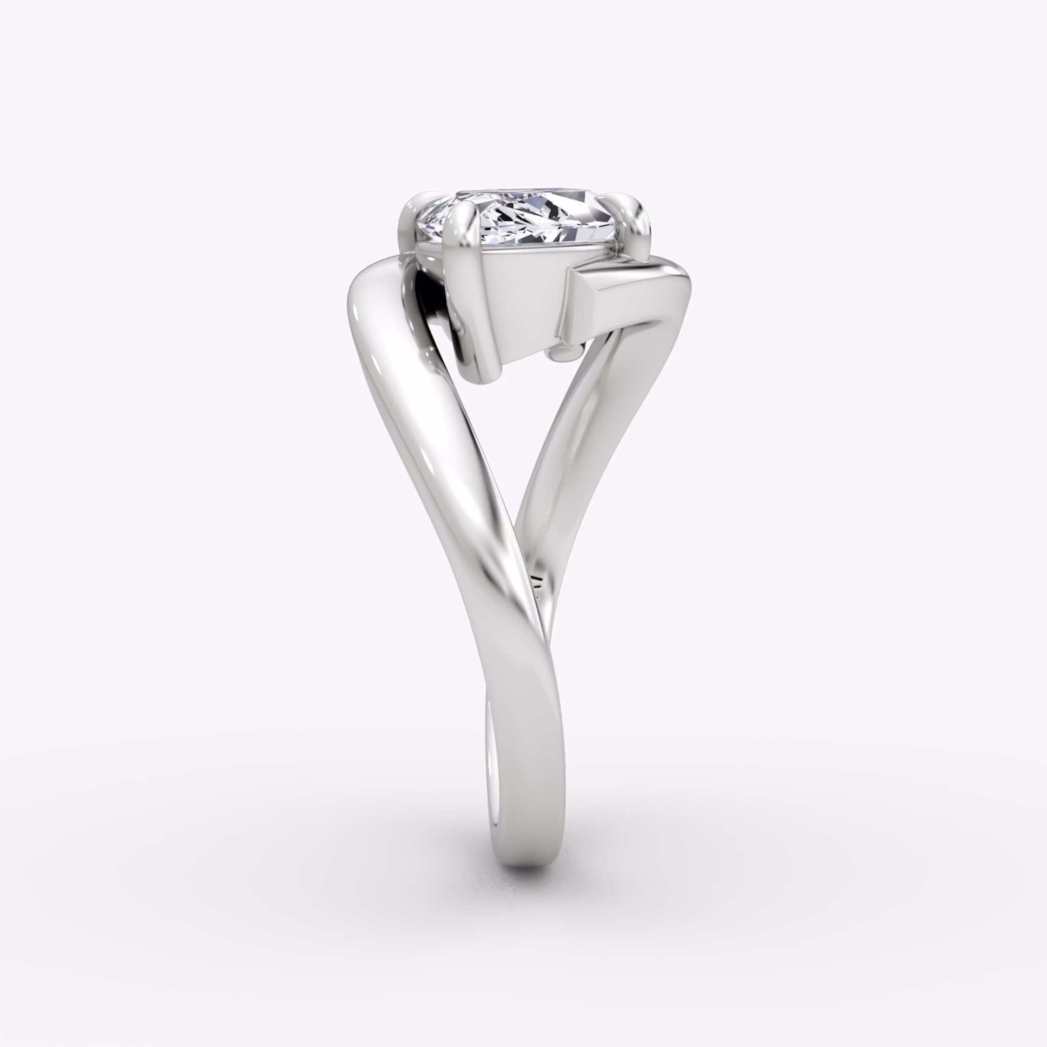 Wrapped Solitairo | Marquise | Platino | bandAccent: Simple | diamondOrientation: vertical | caratWeight: other