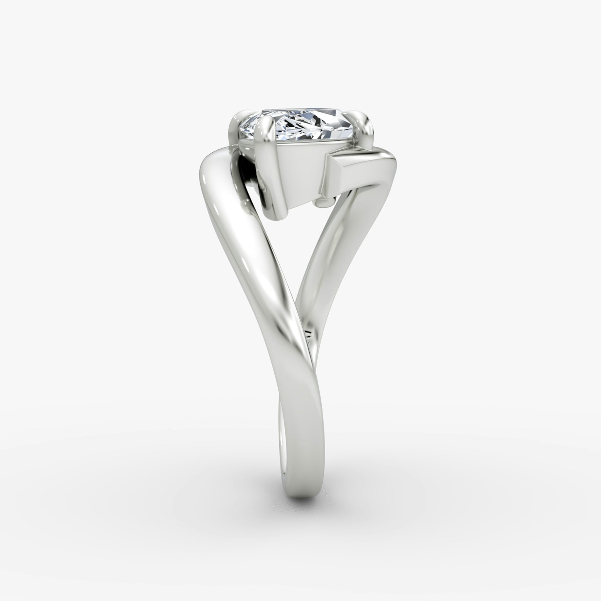 Wrapped Solitairo | Marquise | Platino | bandAccent: Simple | diamondOrientation: vertical | caratWeight: other