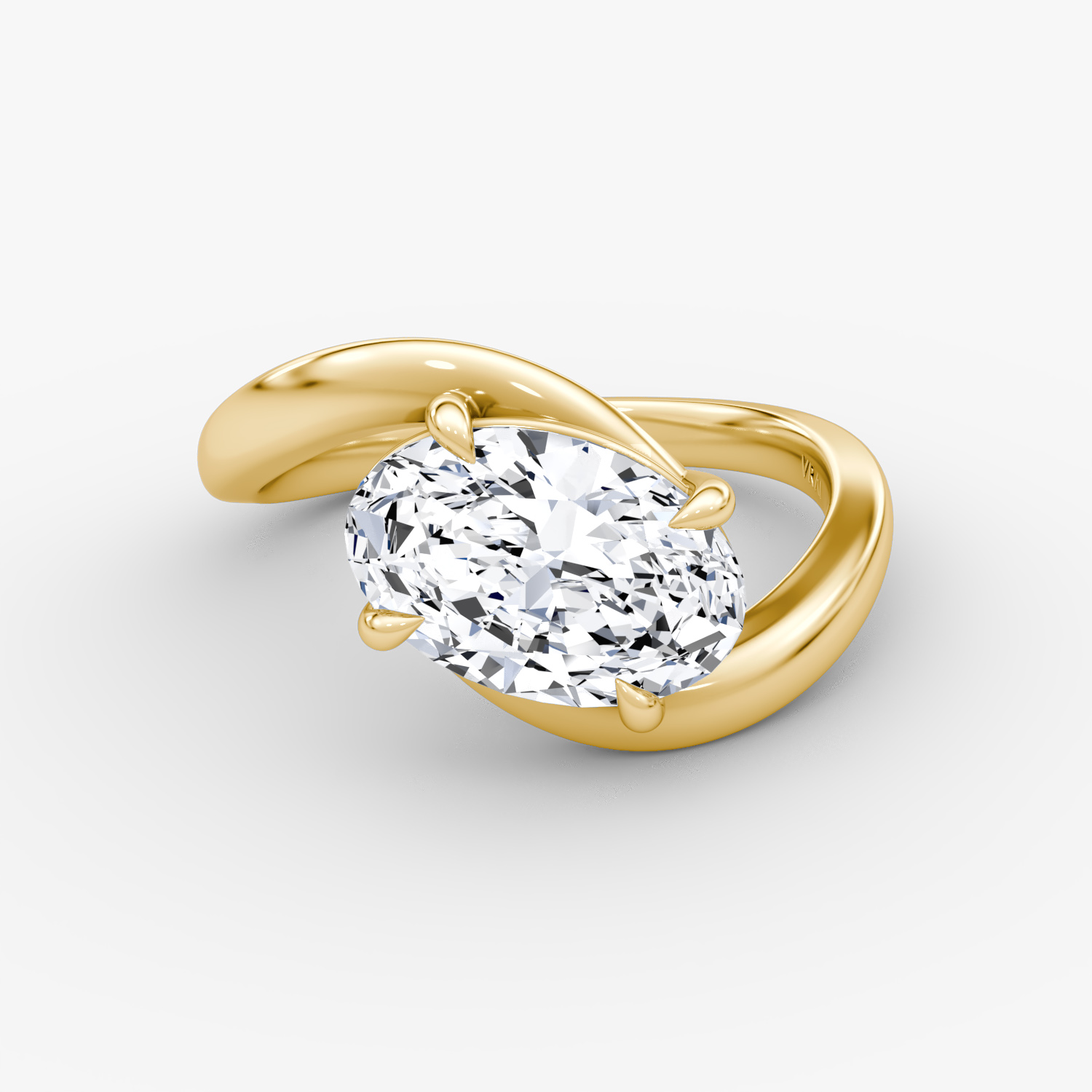 Wrapped Solitairo Oval | Yellow Gold