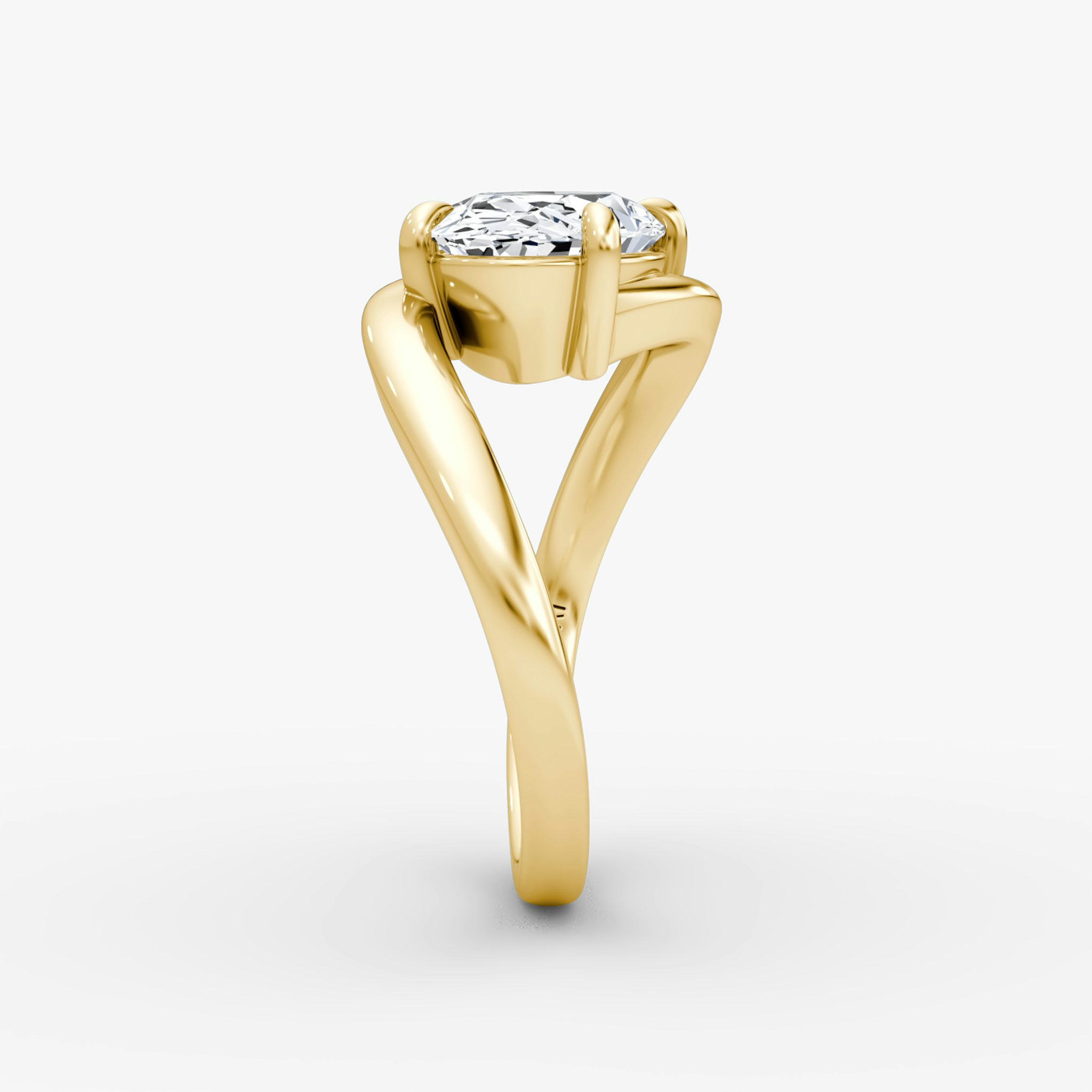 Wrapped Solitairo | Oval | 18k | Oro amarillo | bandAccent: Simple | diamondOrientation: vertical | caratWeight: other
