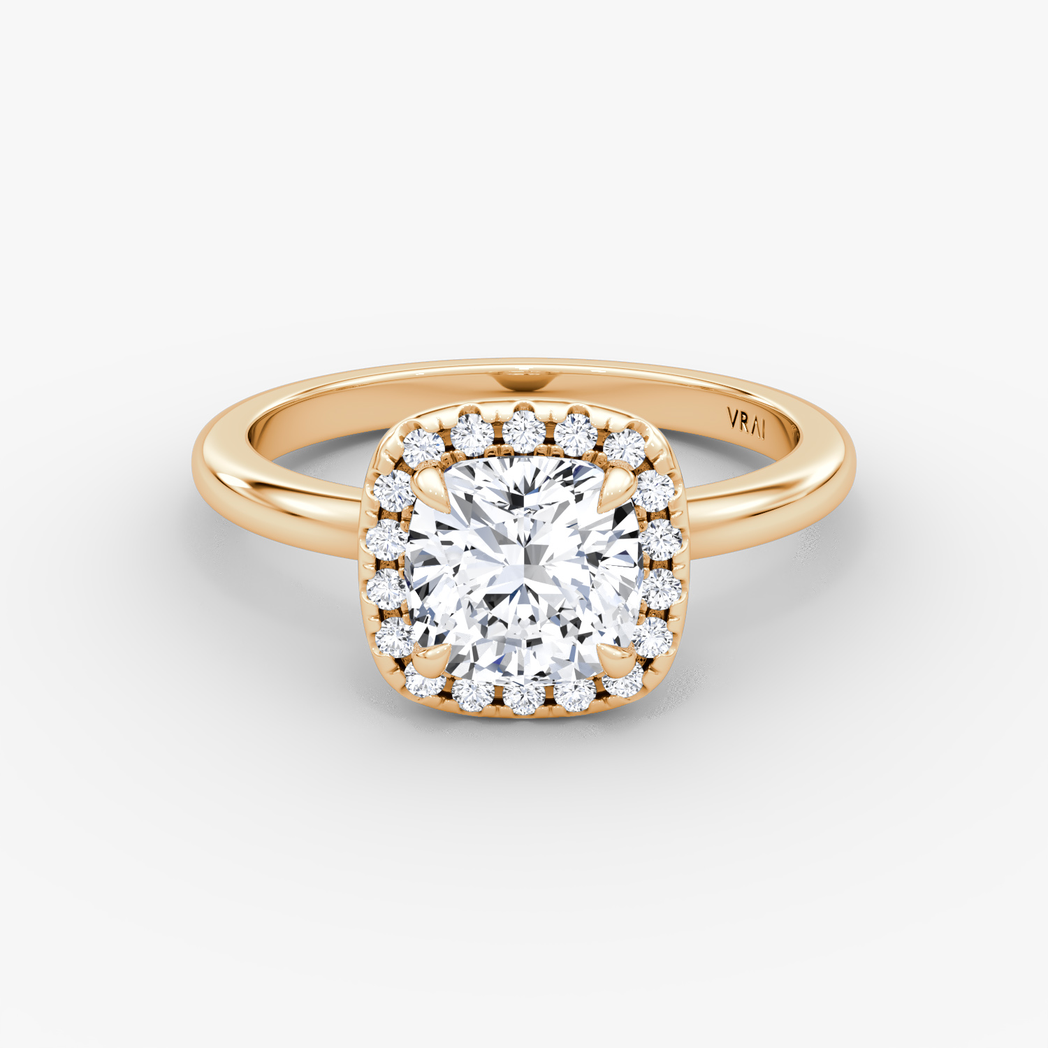 The Halo Cushion | Rose Gold