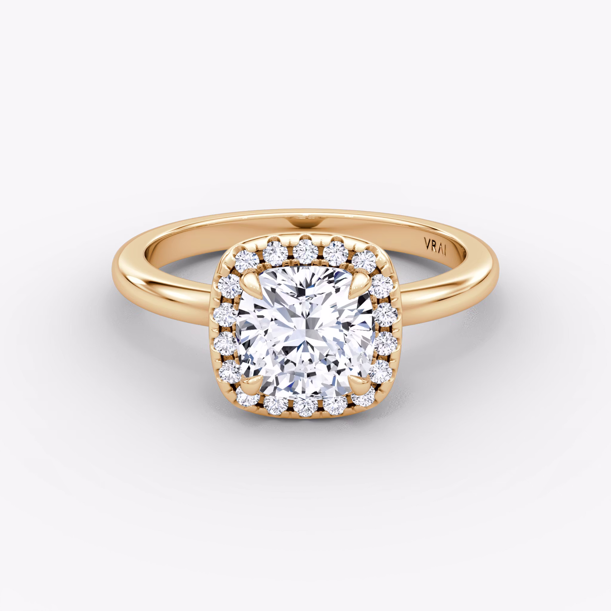 The Halo Cushion | Rose Gold