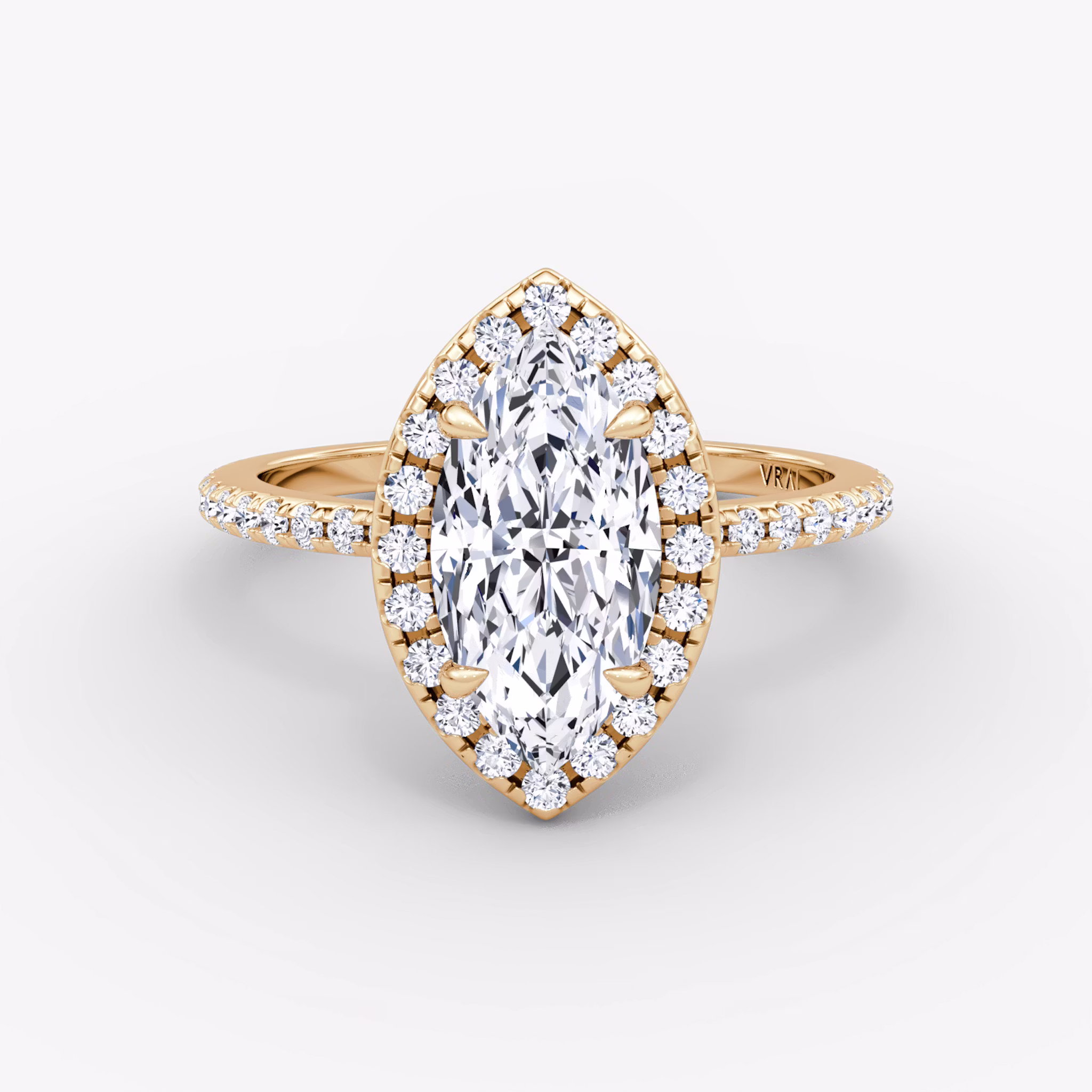 The Halo Marquise | Rose Gold