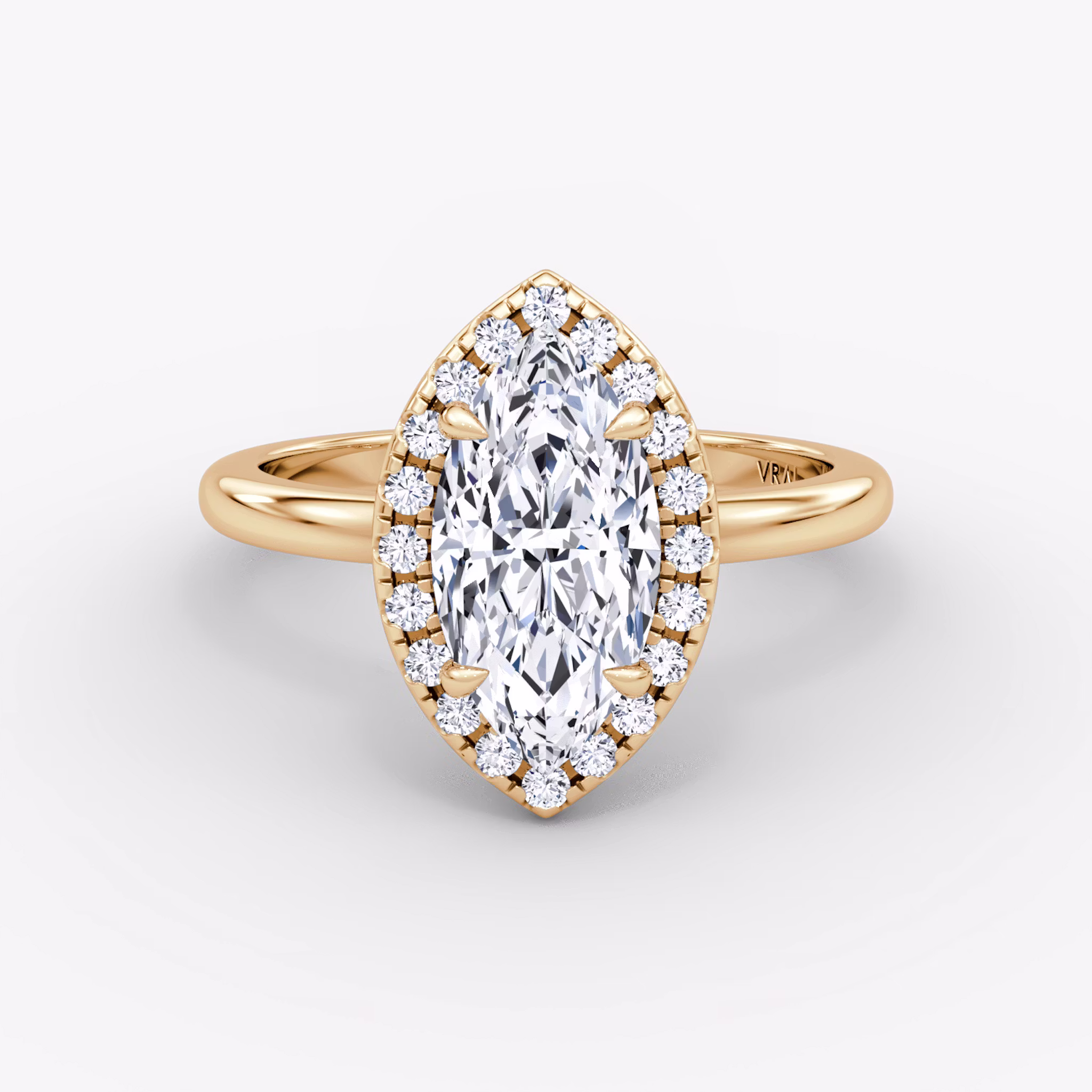The Halo Marquise | Rose Gold