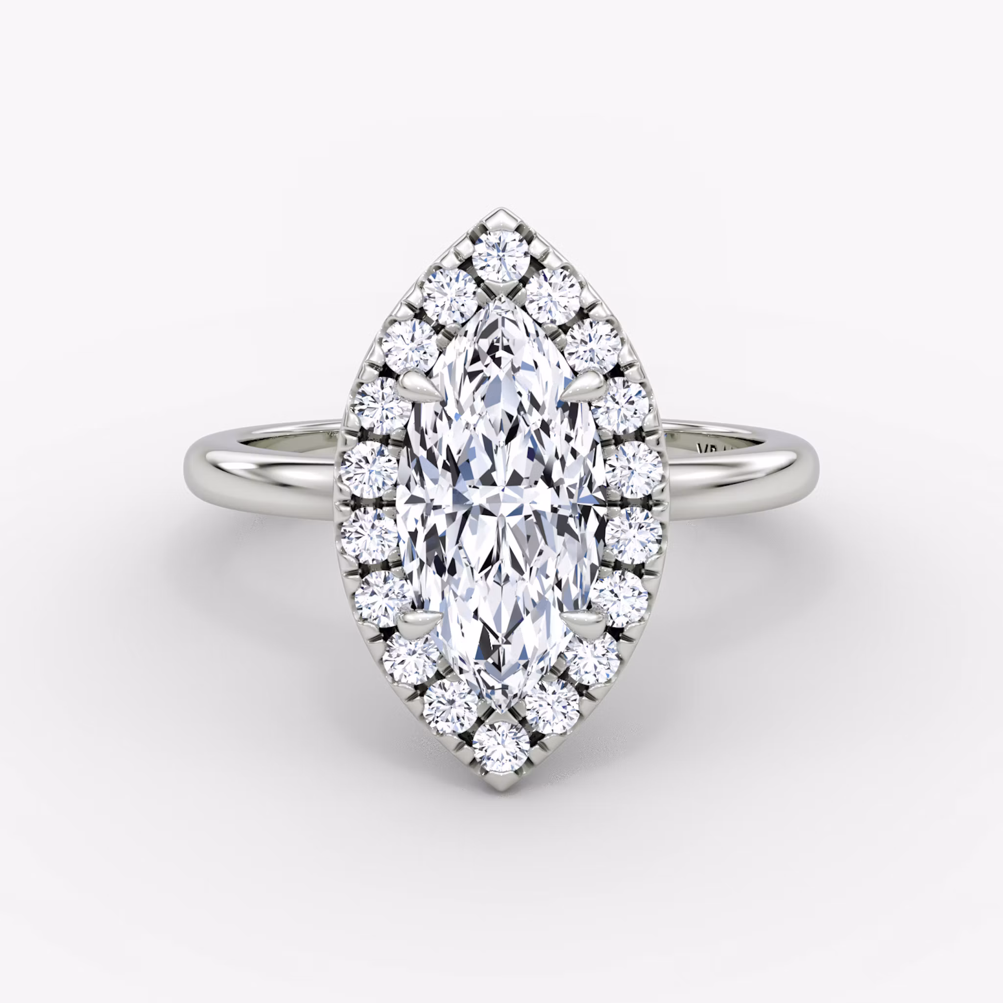 Halo Marquise | White Gold