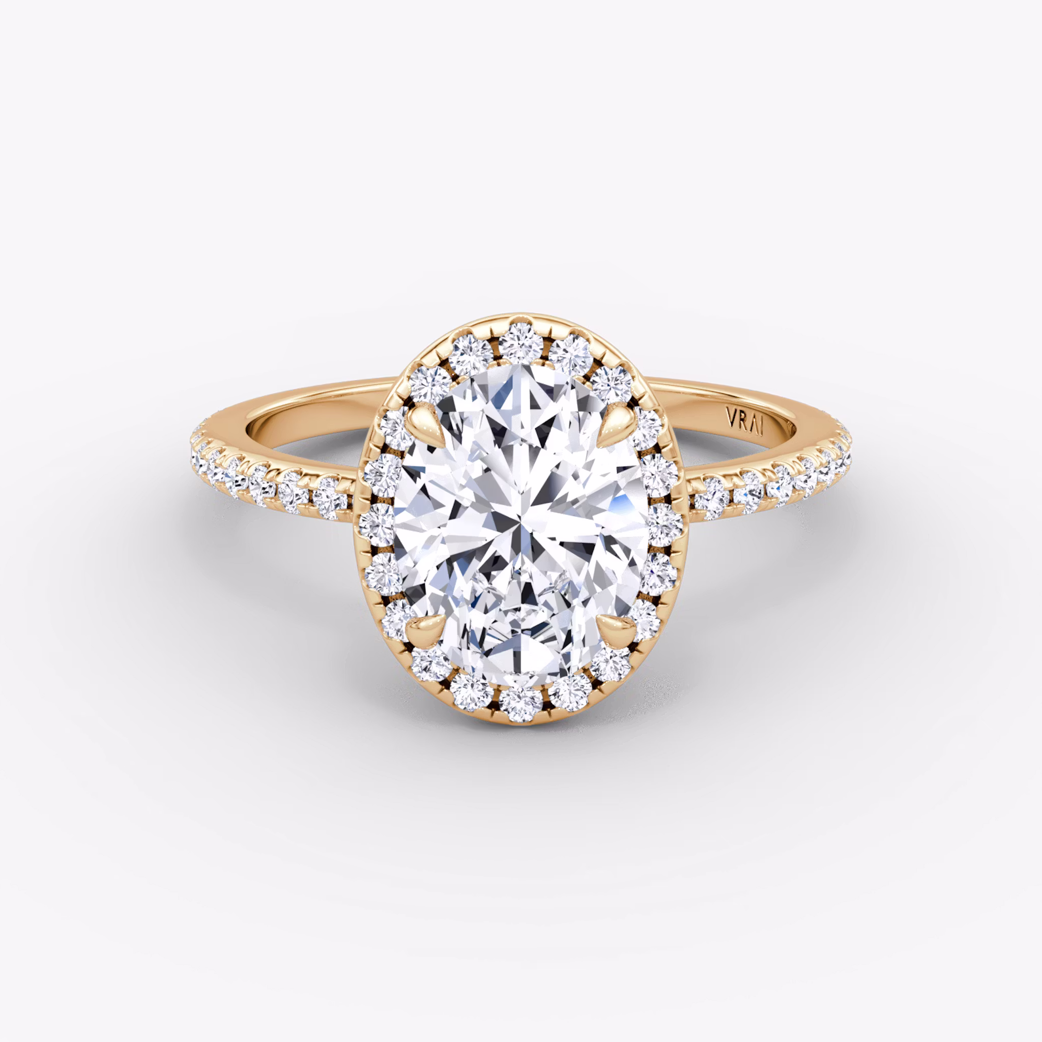The Halo Oval | Rose Gold