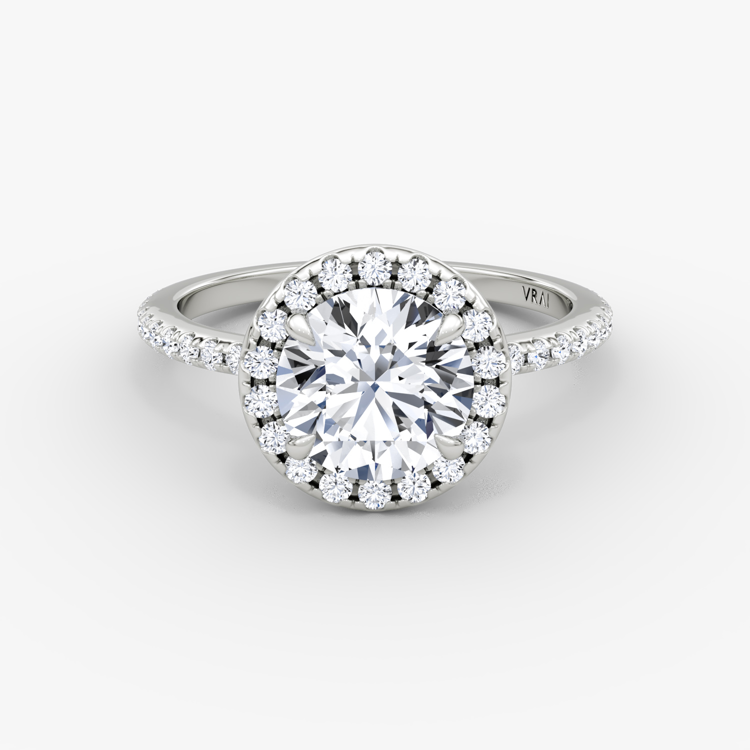 Halo Rund | White Gold