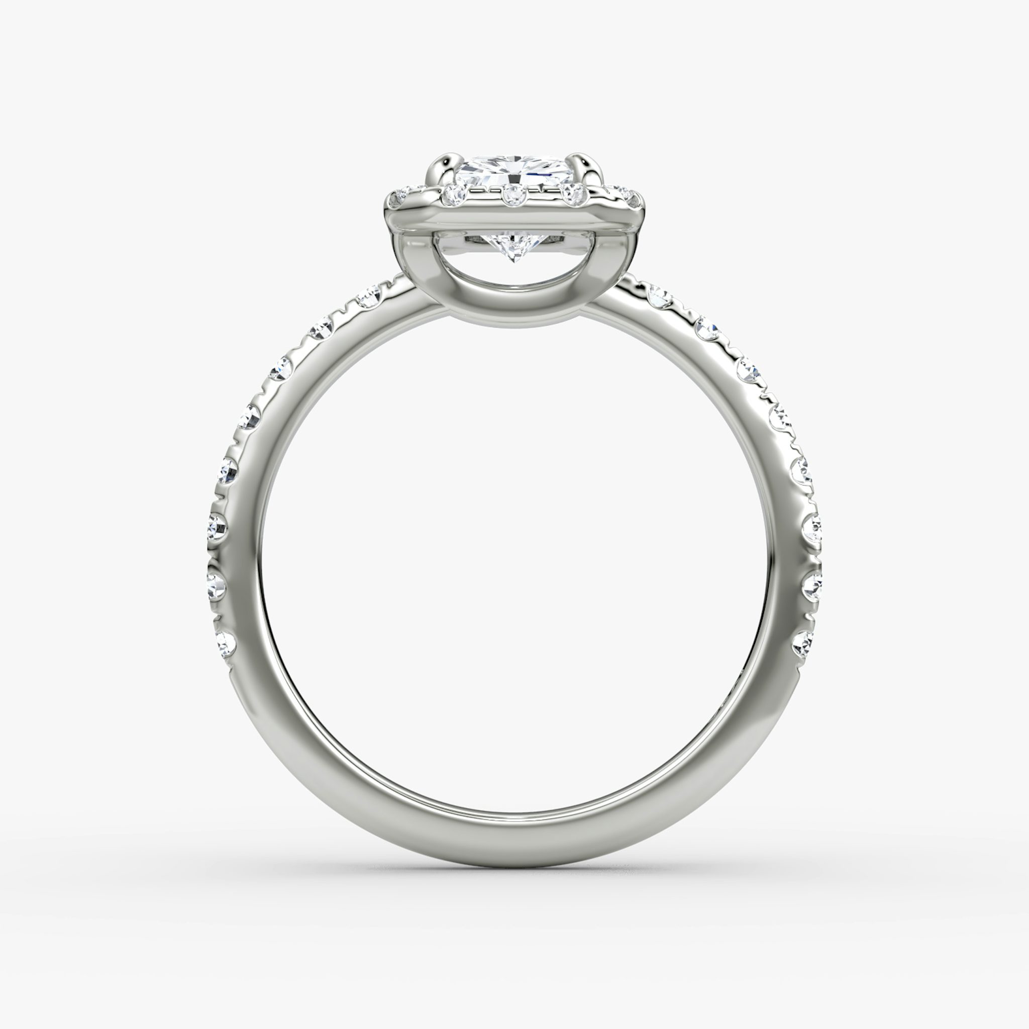 Halo | Radiant | Platin | bandAccent: Mit Pavé-Besatz | haloSize: large | diamondOrientation: vertical | caratWeight: other