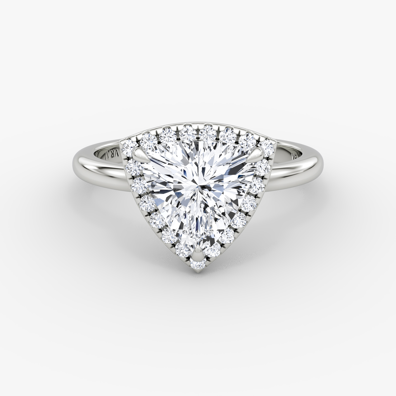 Anillo de compromiso Halo Trillón | White Gold