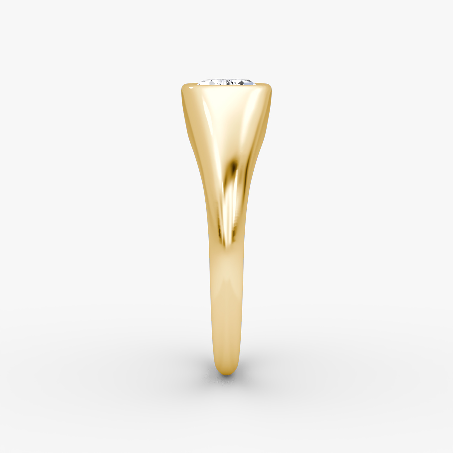 East-West Signet Ring | Pear | 14k | Yellow Gold