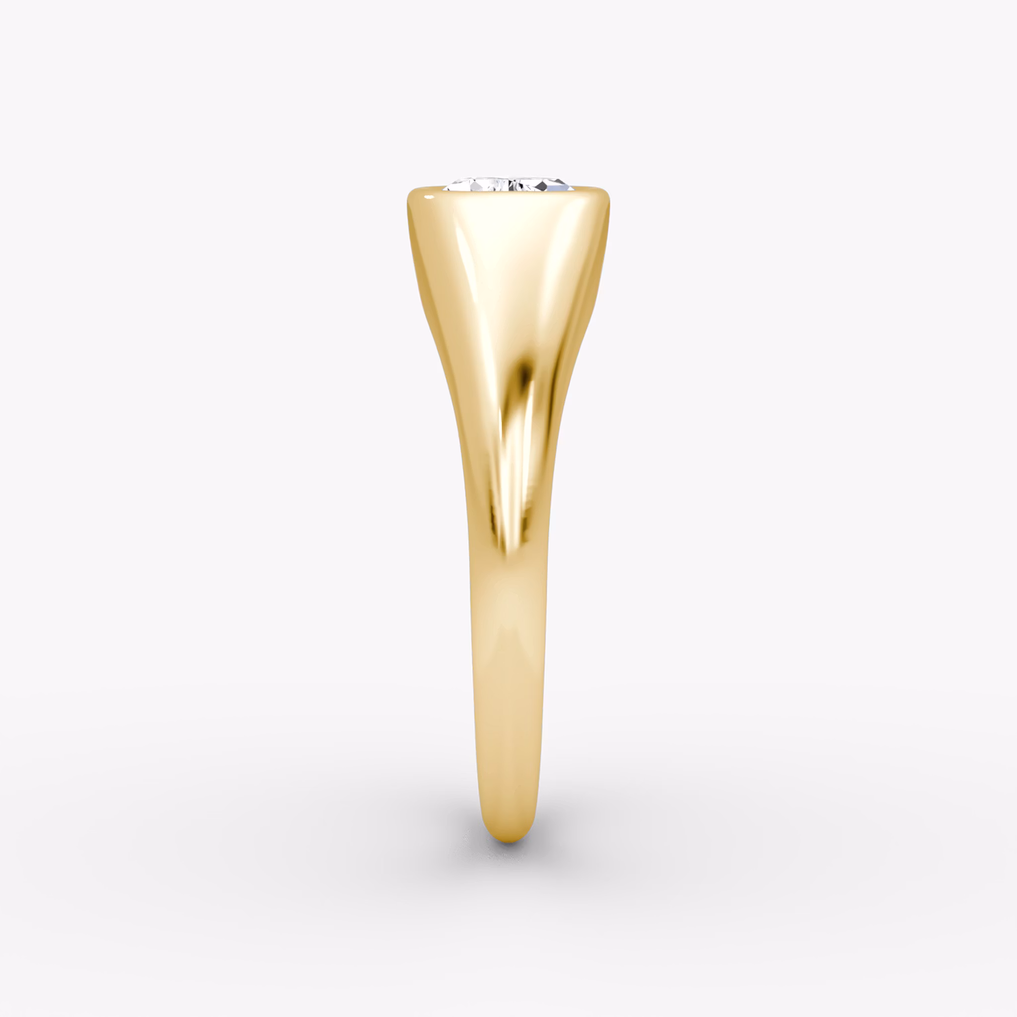 East-West Signet Ring | Pear | 14k | Yellow Gold