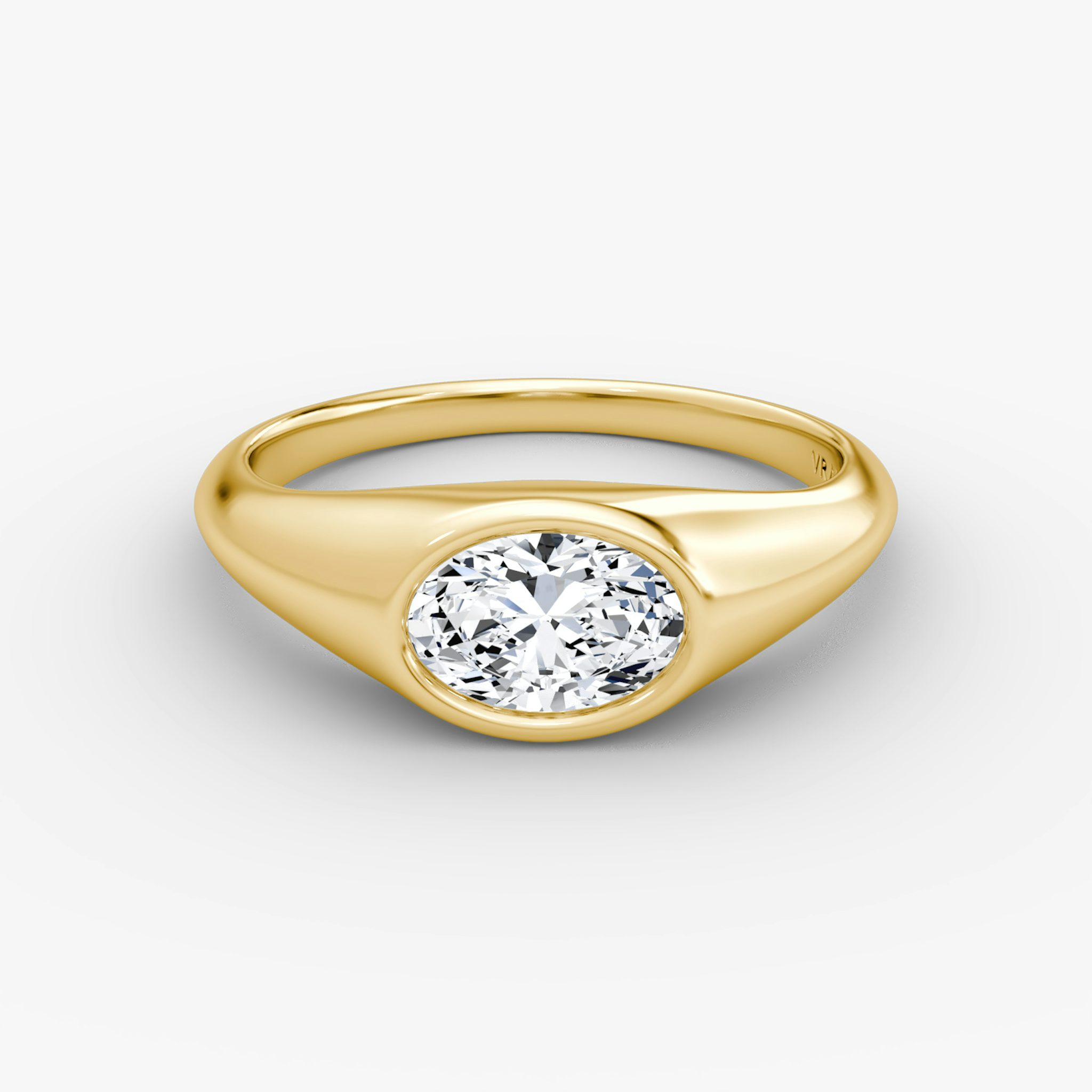 Anillo East-West Signet | Oval | 14k | Oro amarillo
